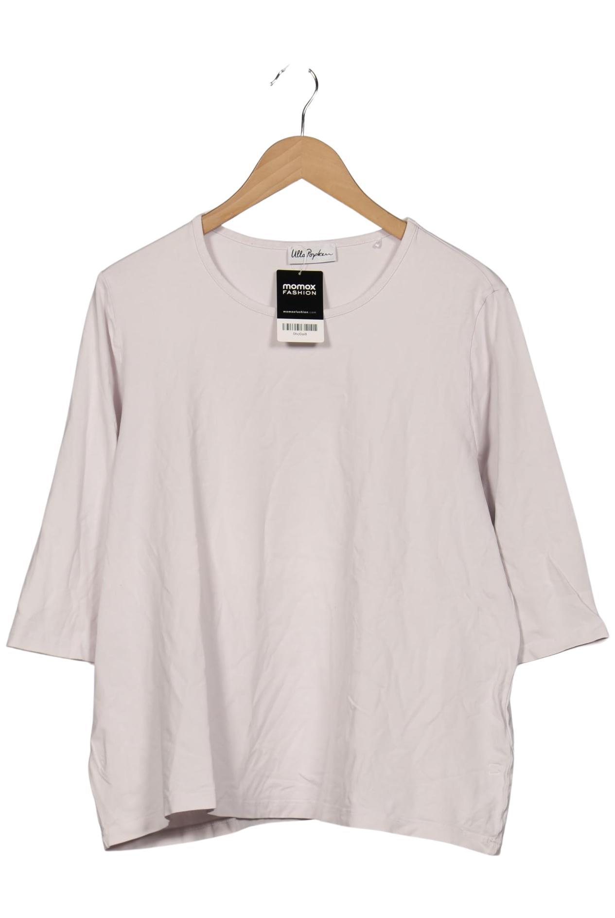 

Ulla Popken Damen Langarmshirt, weiß, Gr. 46