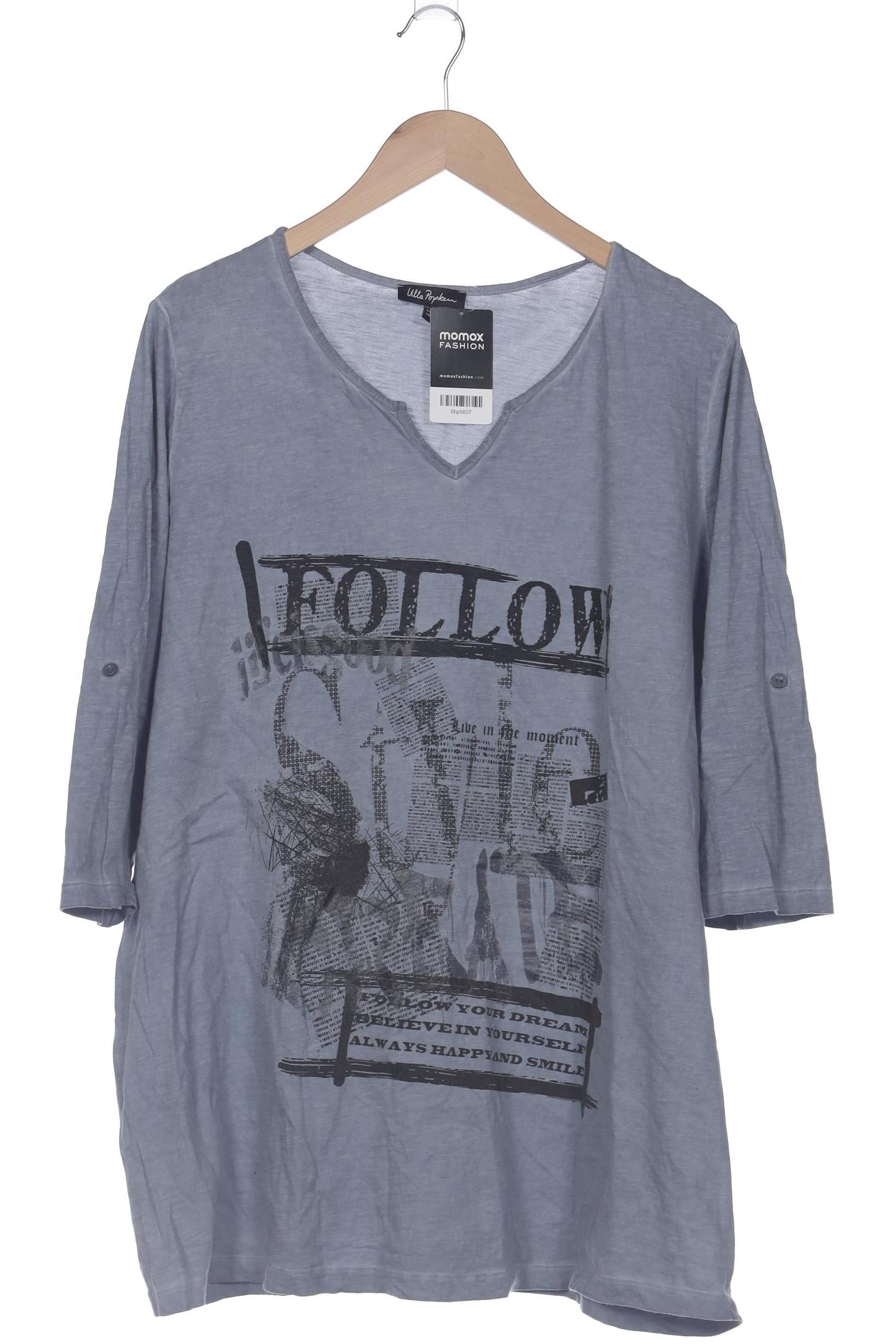 

Ulla Popken Damen Langarmshirt, grau, Gr. 50