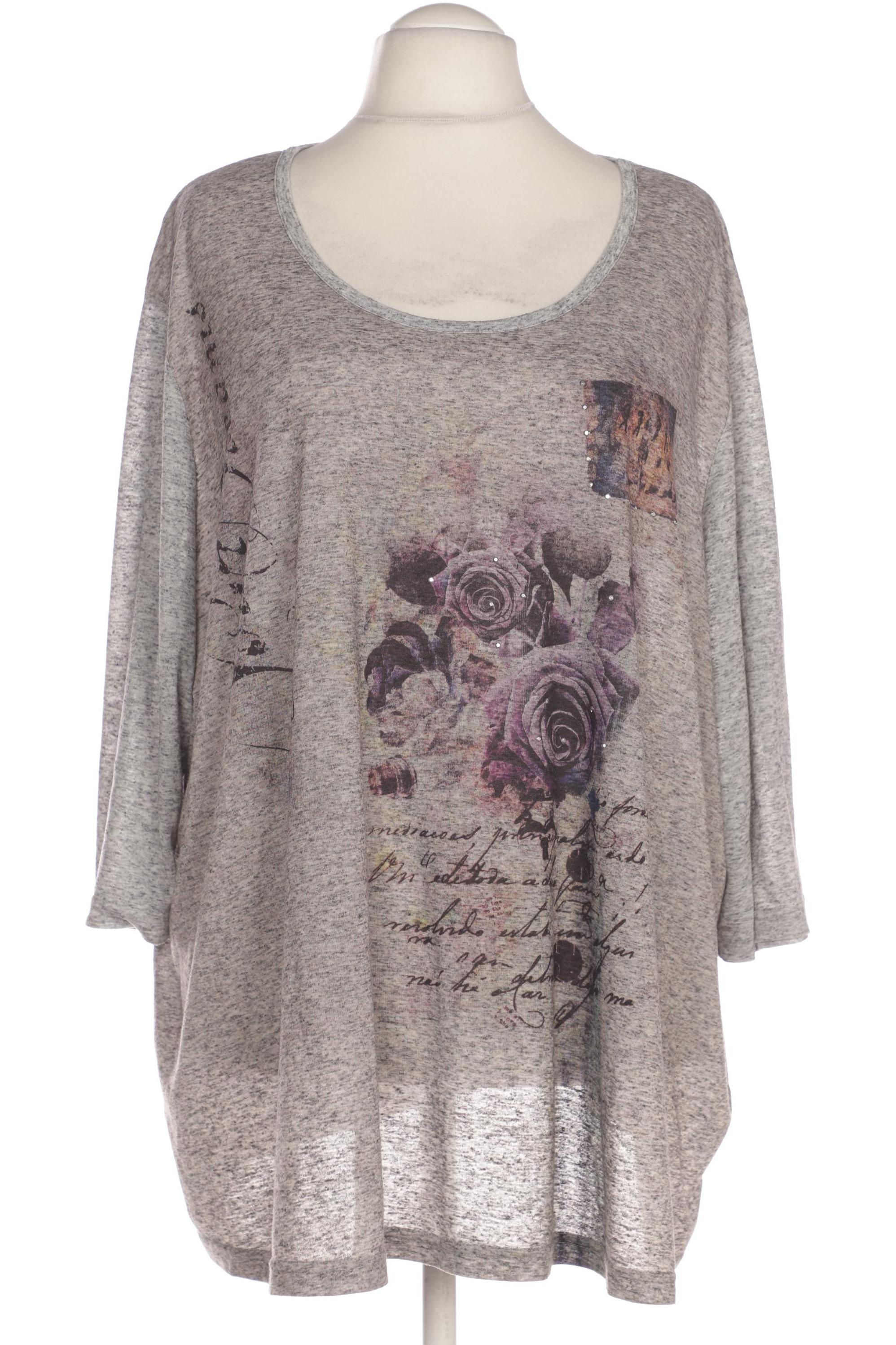 

Ulla Popken Damen T-Shirt, grau, Gr. 58