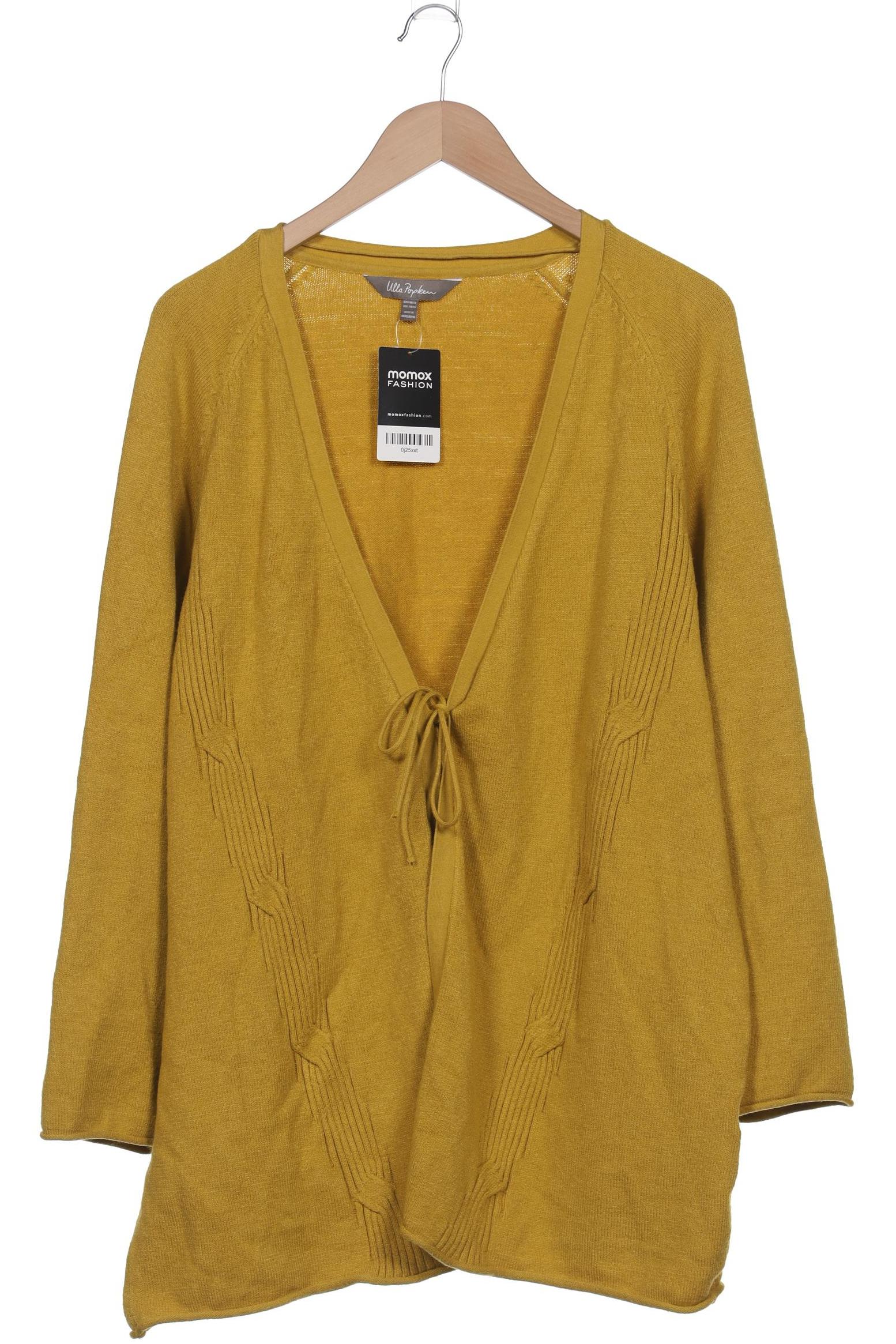 

Ulla Popken Damen Strickjacke, gelb, Gr. 46