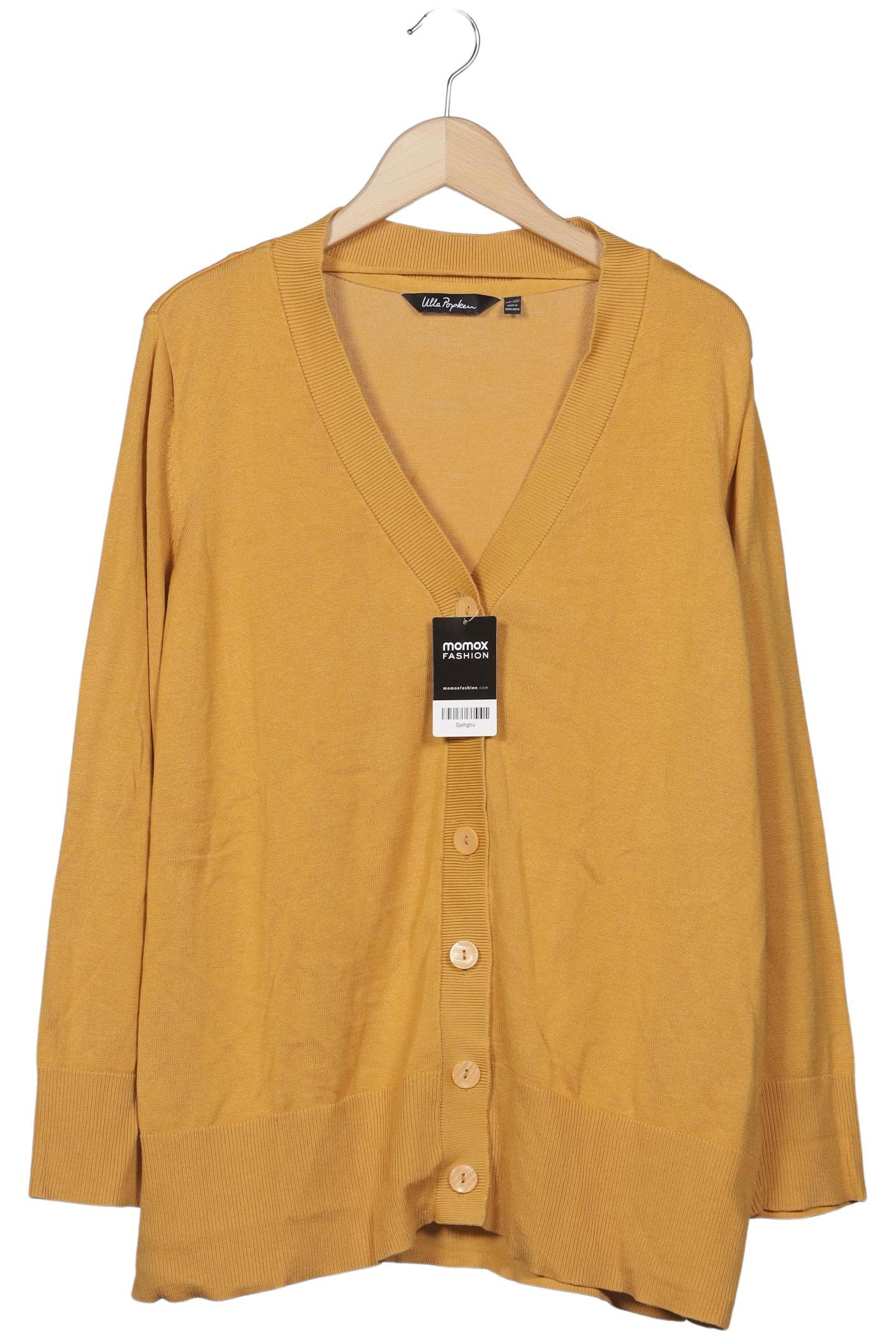 

Ulla Popken Damen Strickjacke, gelb, Gr. 50