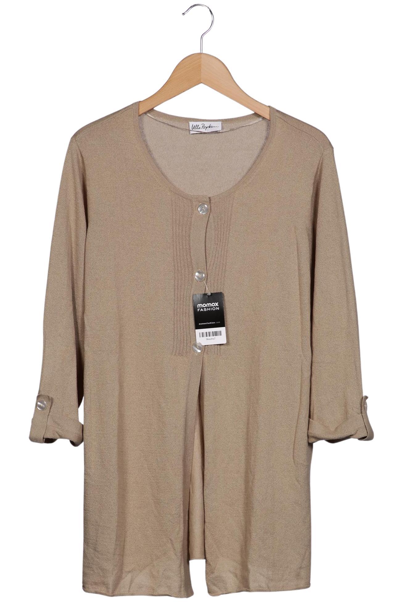 

Ulla Popken Damen Strickjacke, beige, Gr. 42