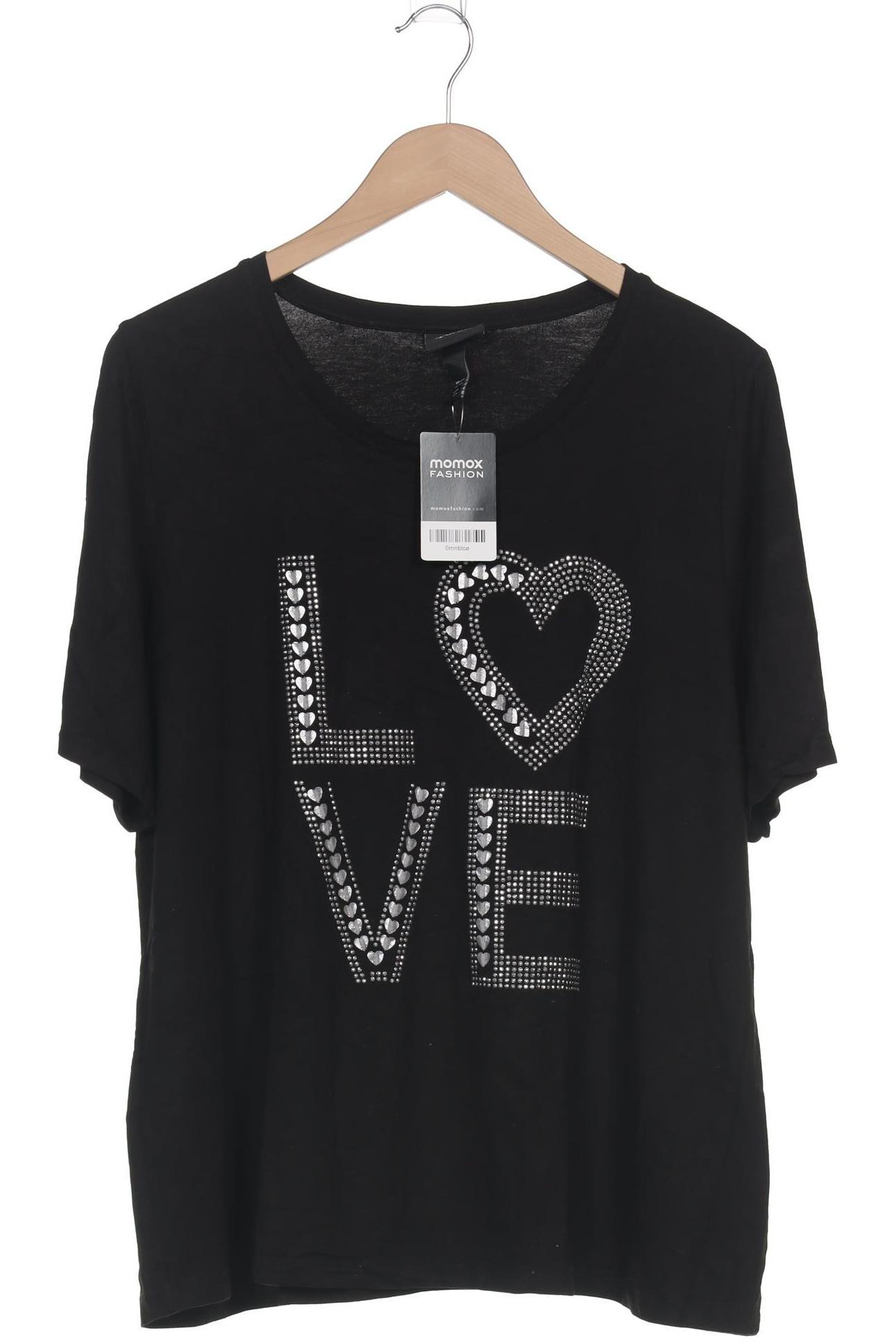 

Ulla Popken Damen T-Shirt, schwarz, Gr. 46