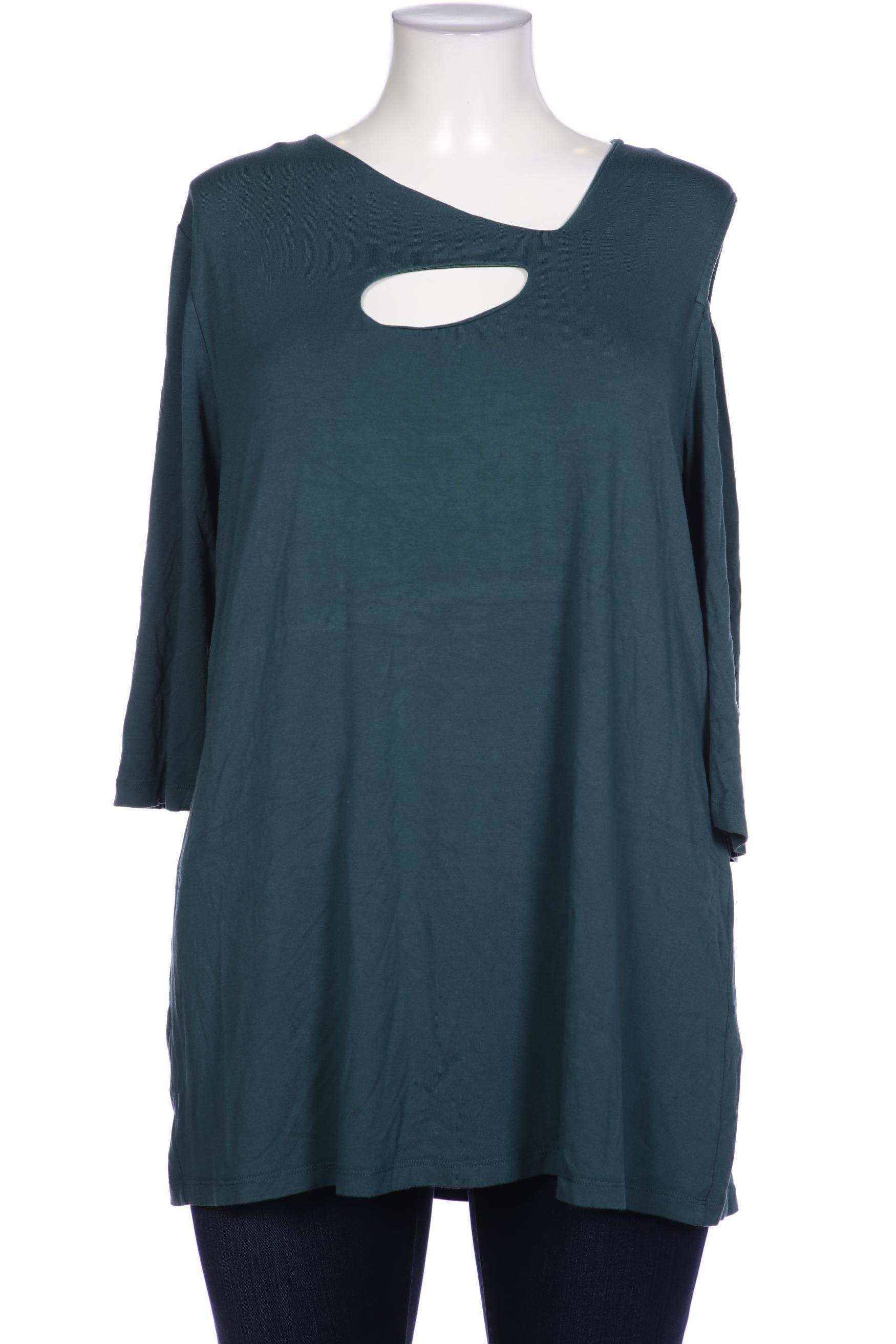 

Ulla Popken Damen Langarmshirt, türkis, Gr. 46