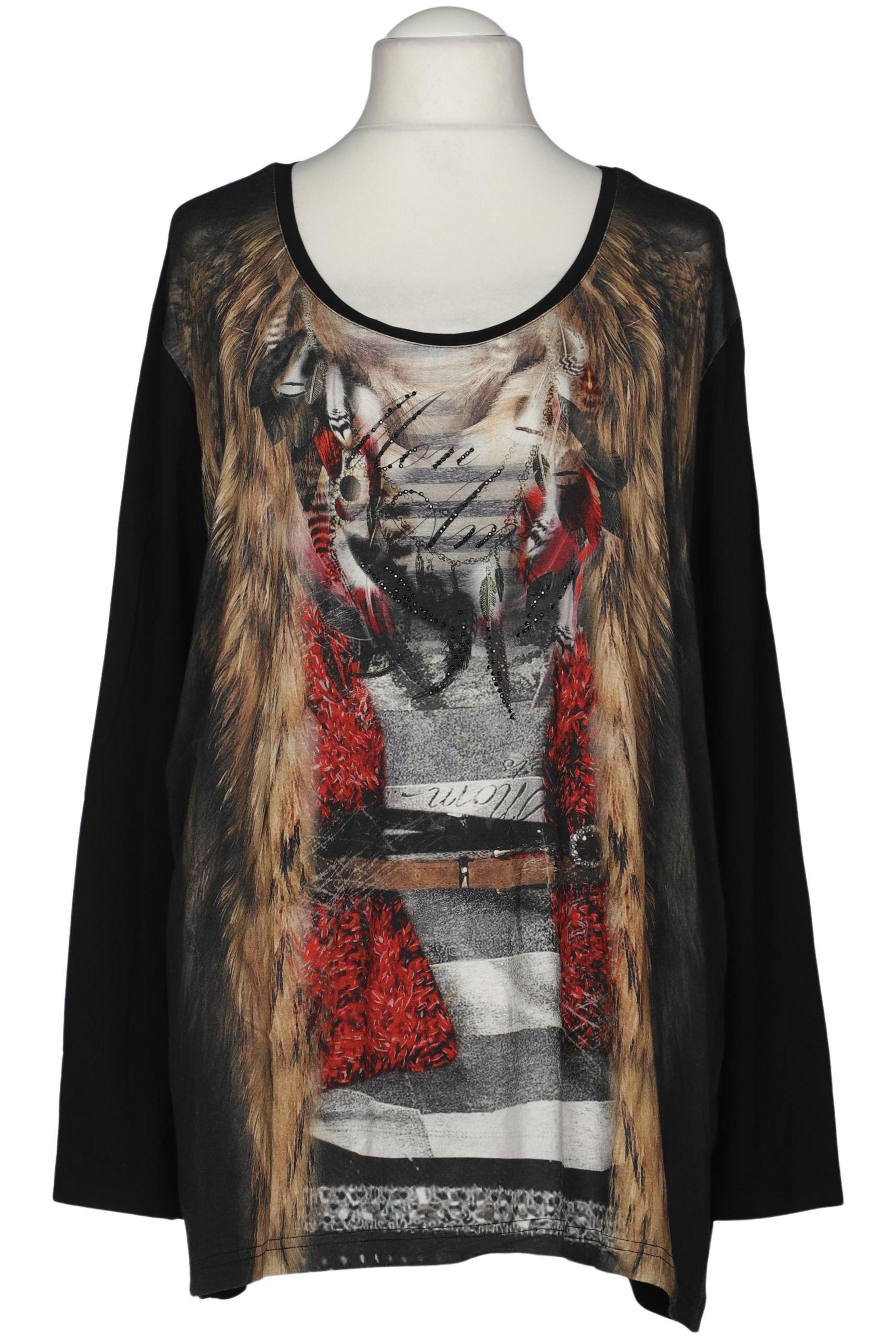 

Ulla Popken Damen Langarmshirt, schwarz, Gr. 54