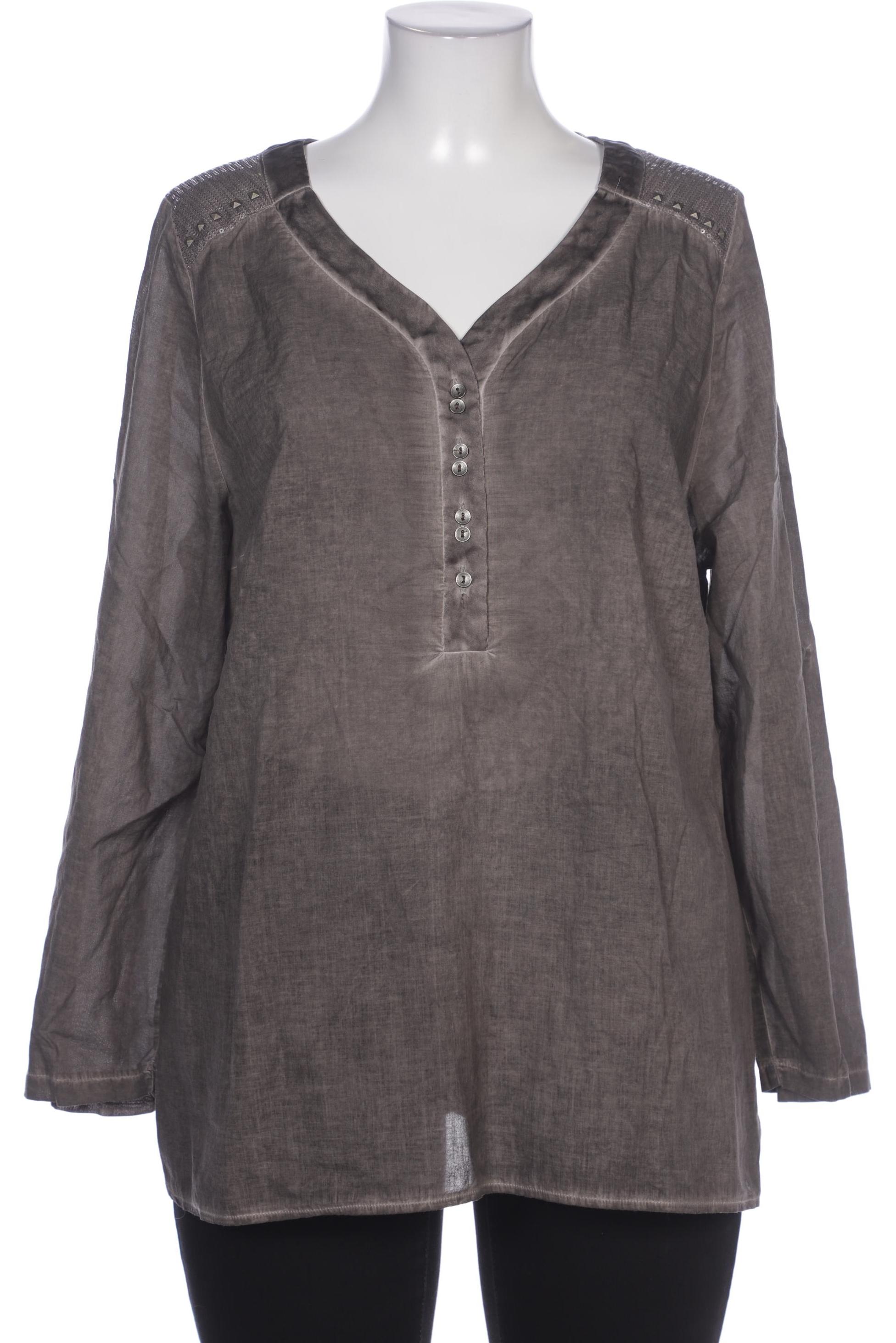 

Ulla Popken Damen Bluse, grau, Gr. 46