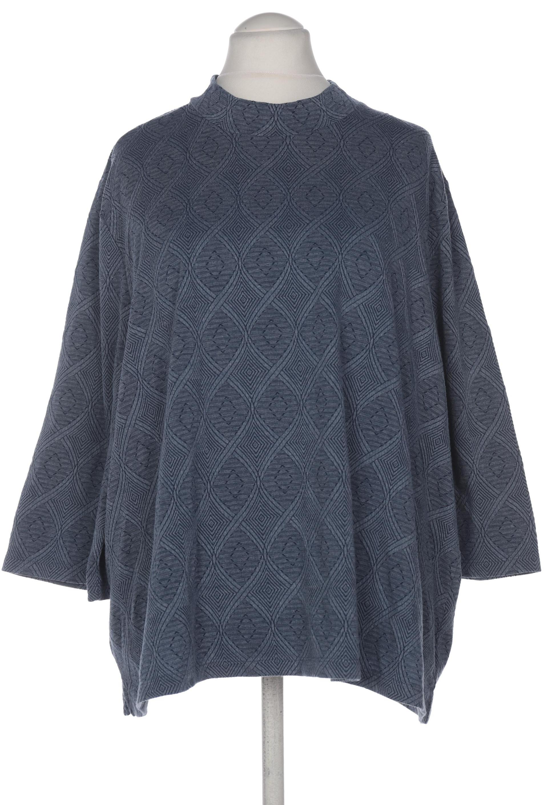 

Ulla Popken Damen Langarmshirt, blau, Gr. 54