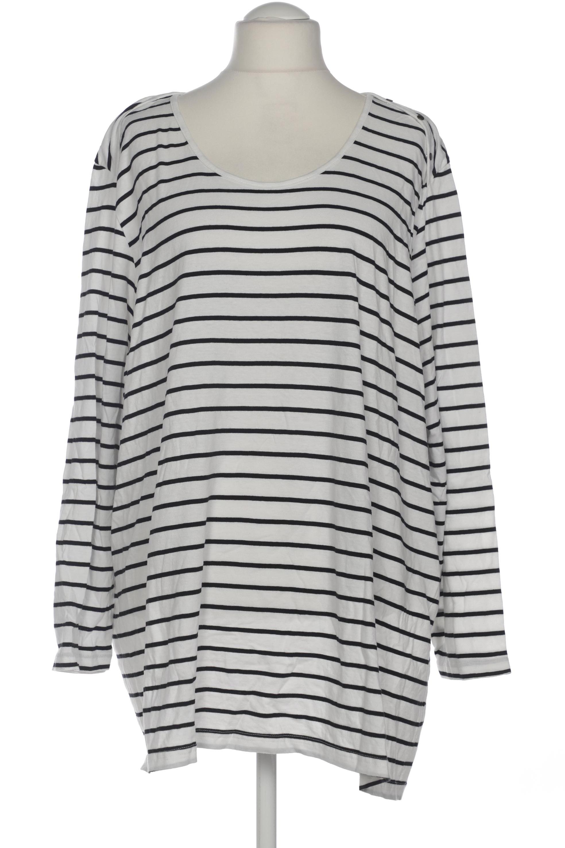 

Ulla Popken Damen Langarmshirt, weiß, Gr. 58
