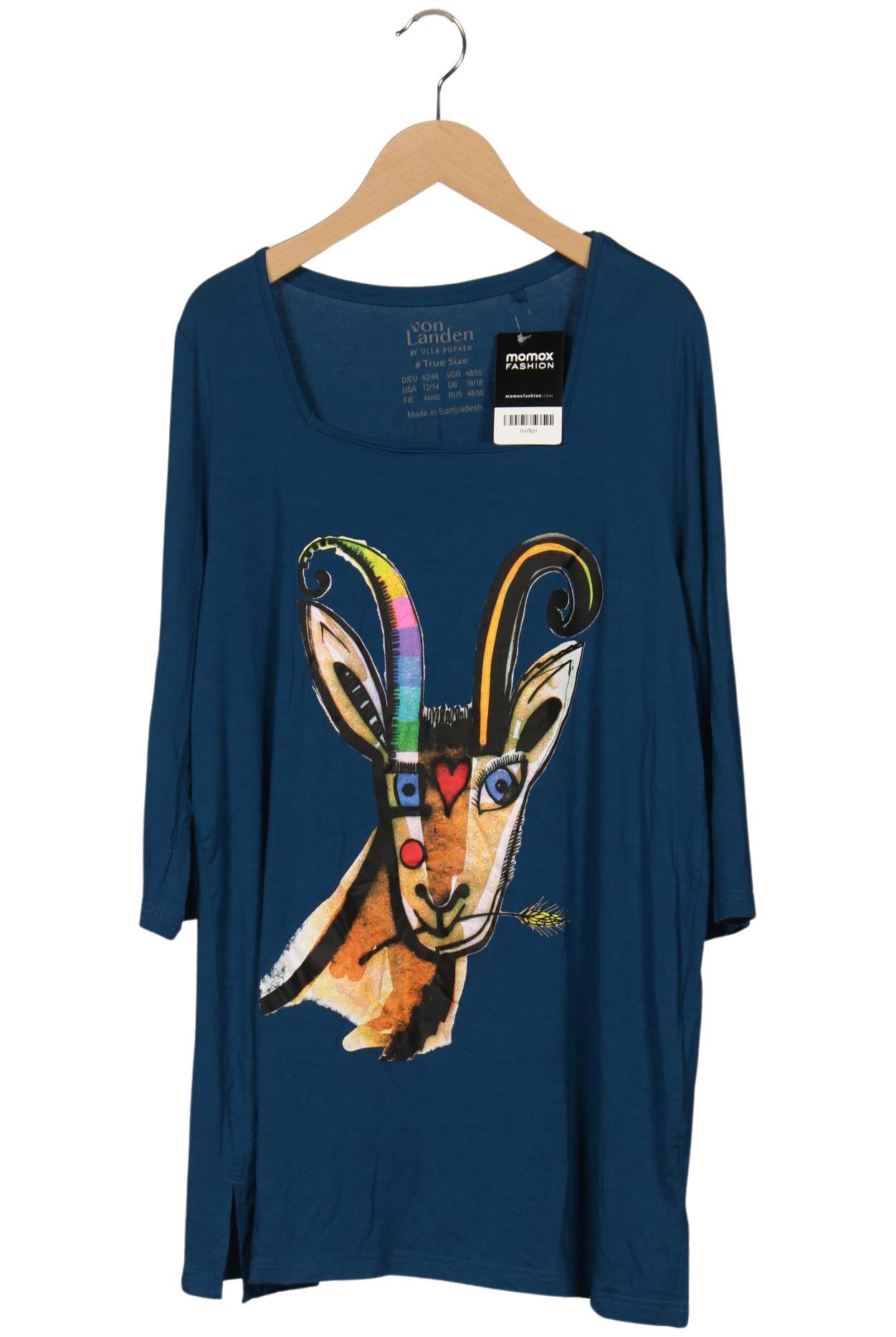 

Ulla Popken Damen T-Shirt, blau, Gr. 42