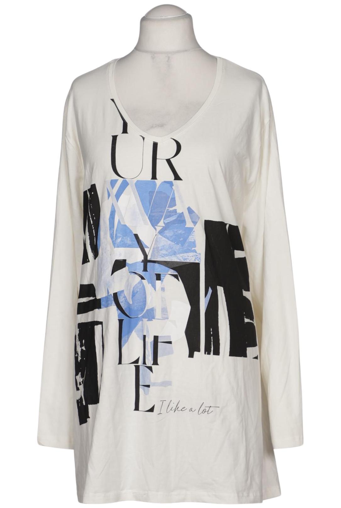 

Ulla Popken Damen Langarmshirt, cremeweiß, Gr. 62