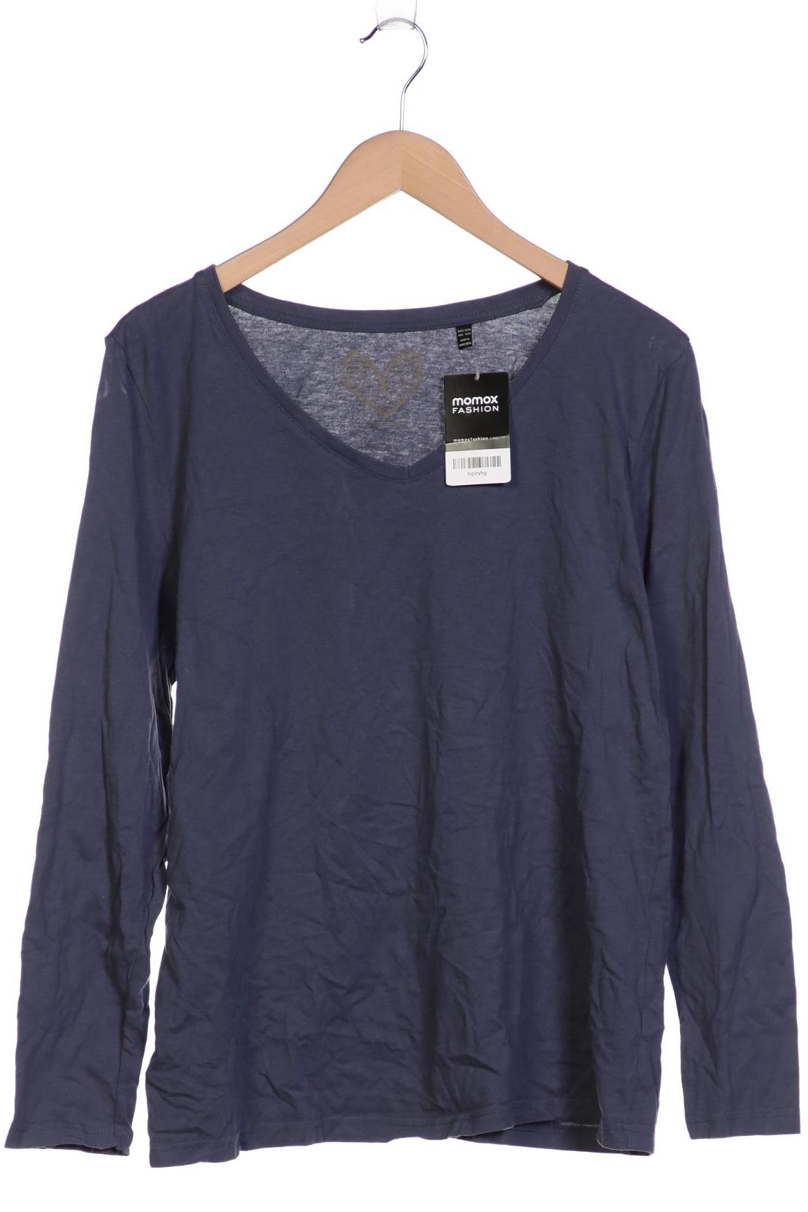 

Ulla Popken Damen Langarmshirt, blau, Gr. 42