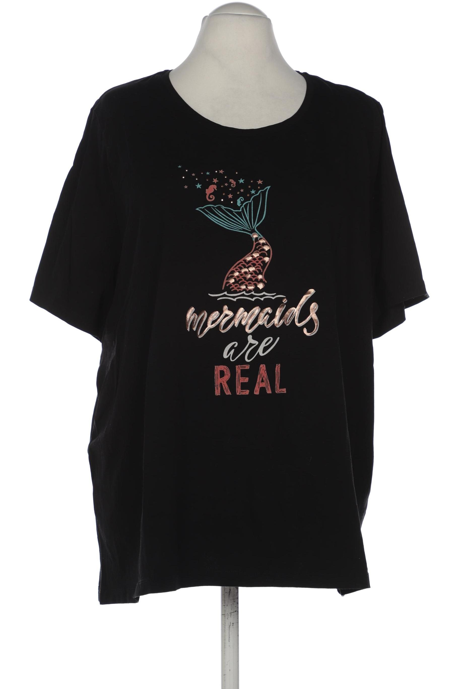 

Ulla Popken Damen T-Shirt, schwarz, Gr. 54