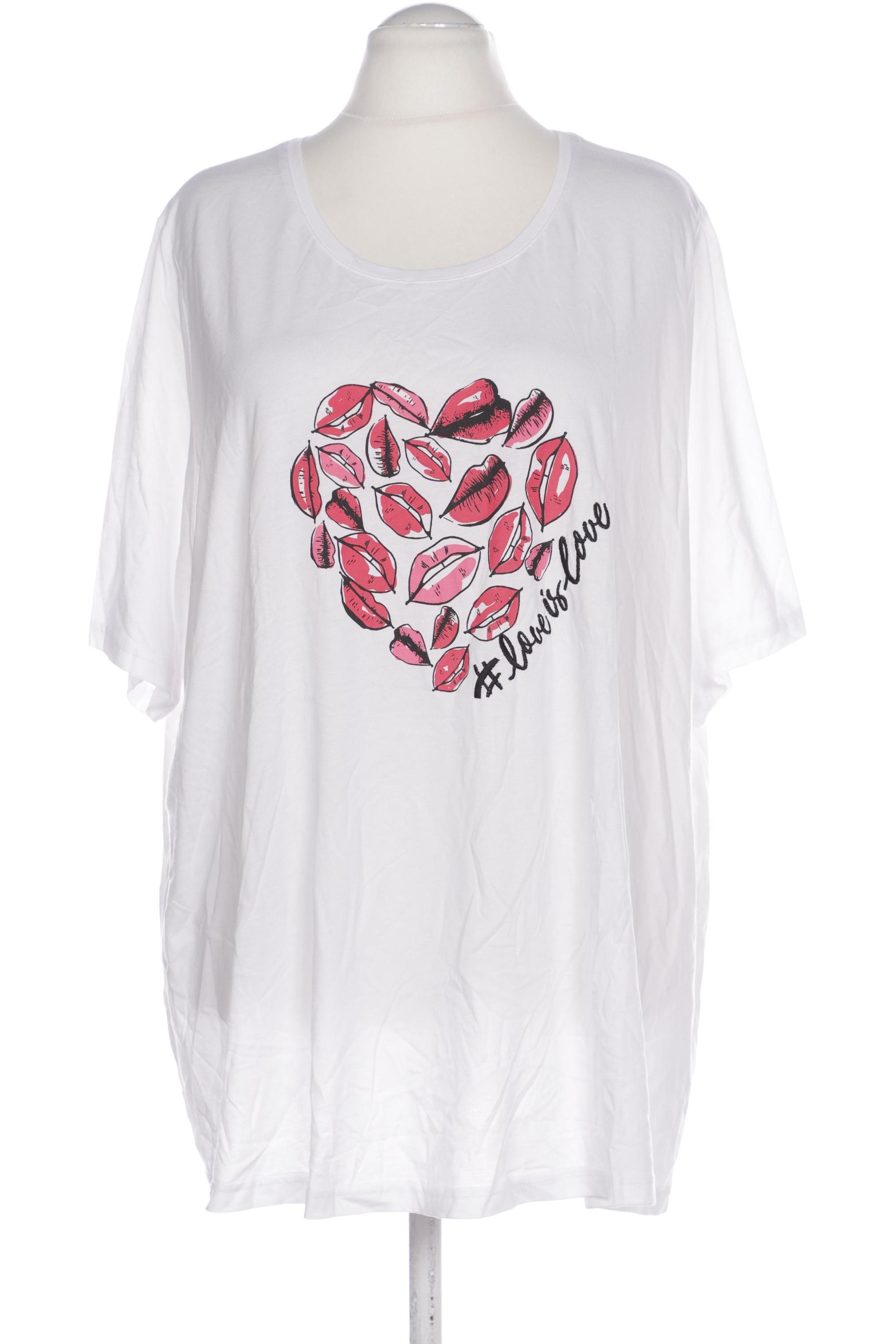 

Ulla Popken Damen T-Shirt, weiß, Gr. 54