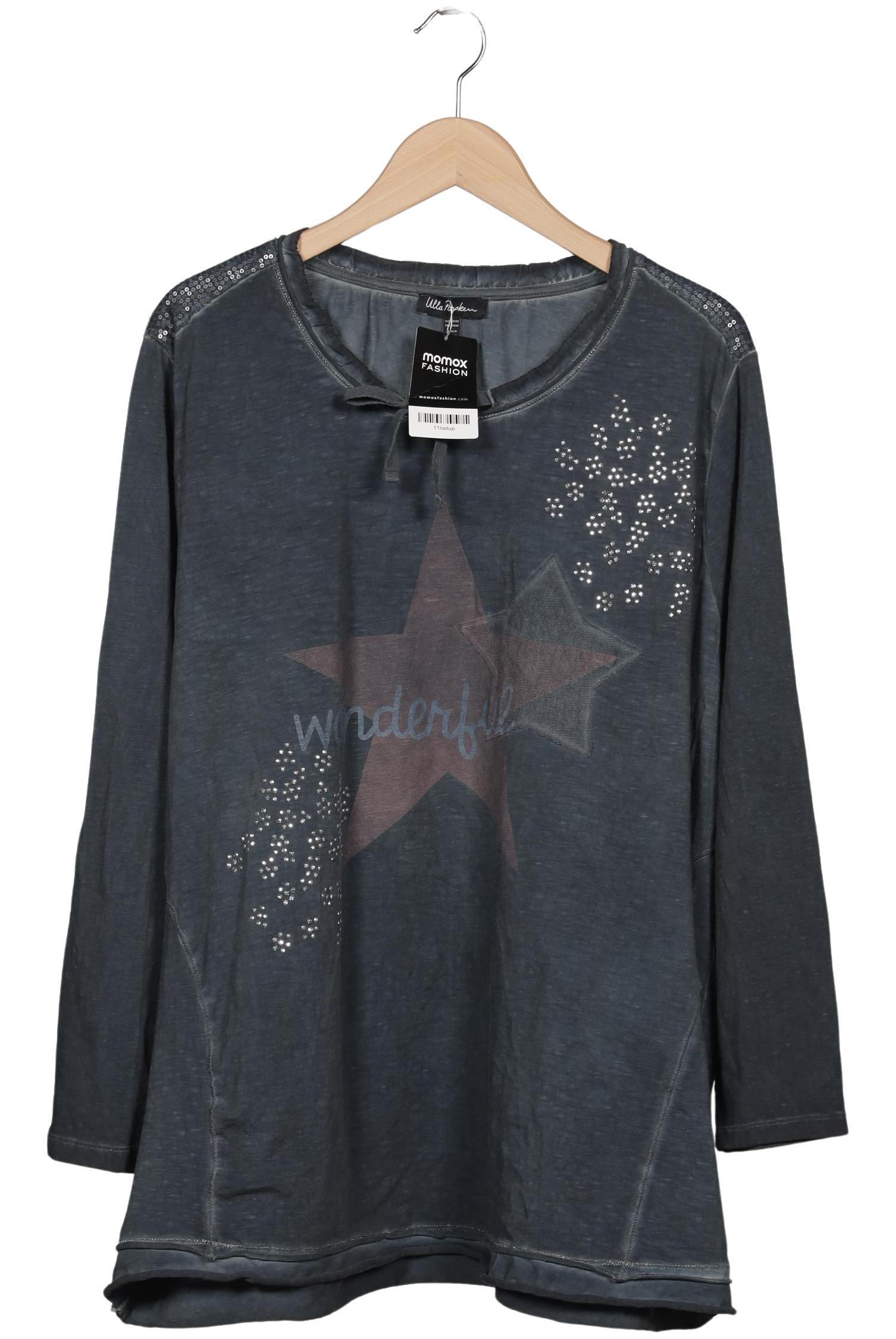 

Ulla Popken Damen Langarmshirt, grau, Gr. 50