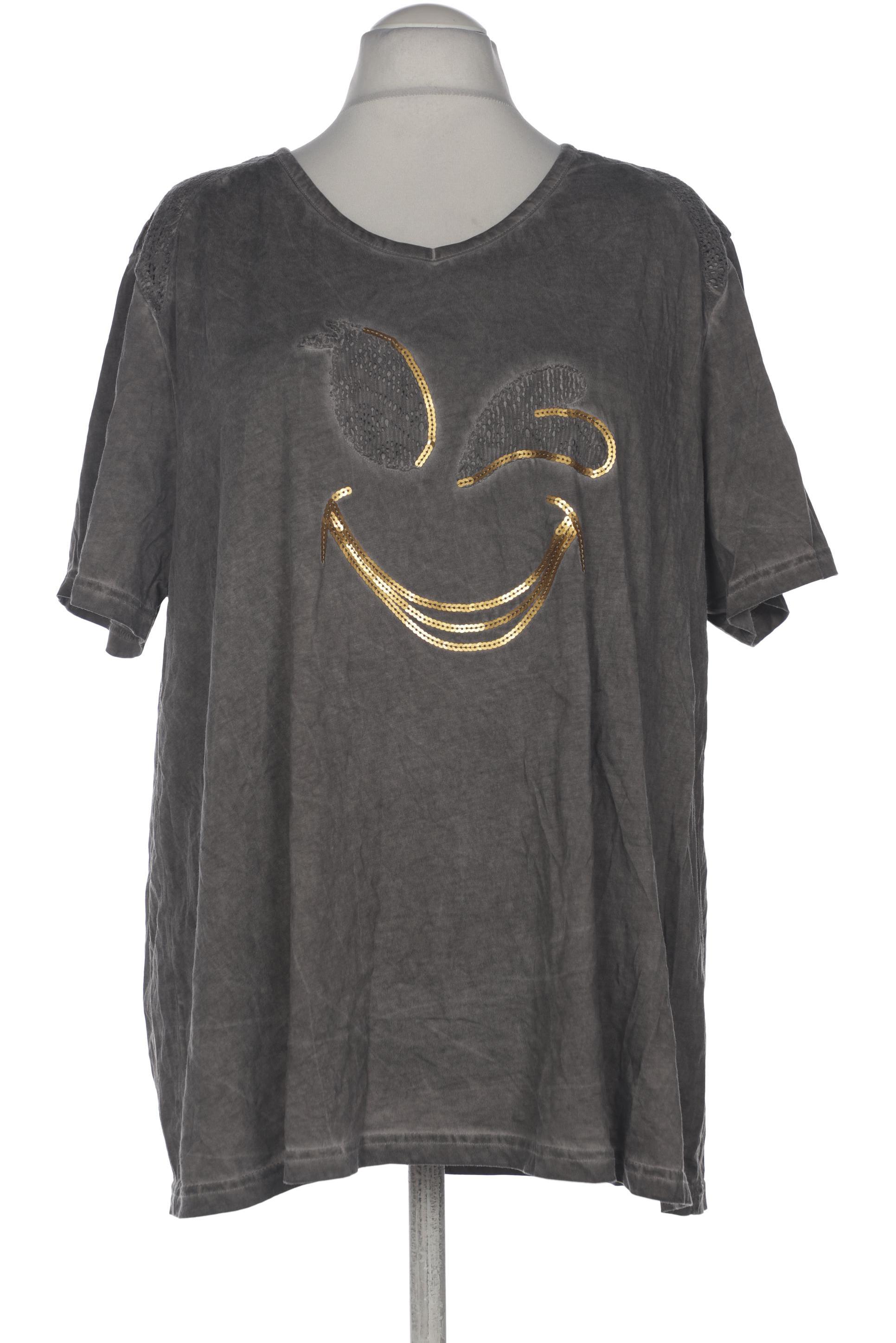 

Ulla Popken Damen T-Shirt, grau, Gr. 52