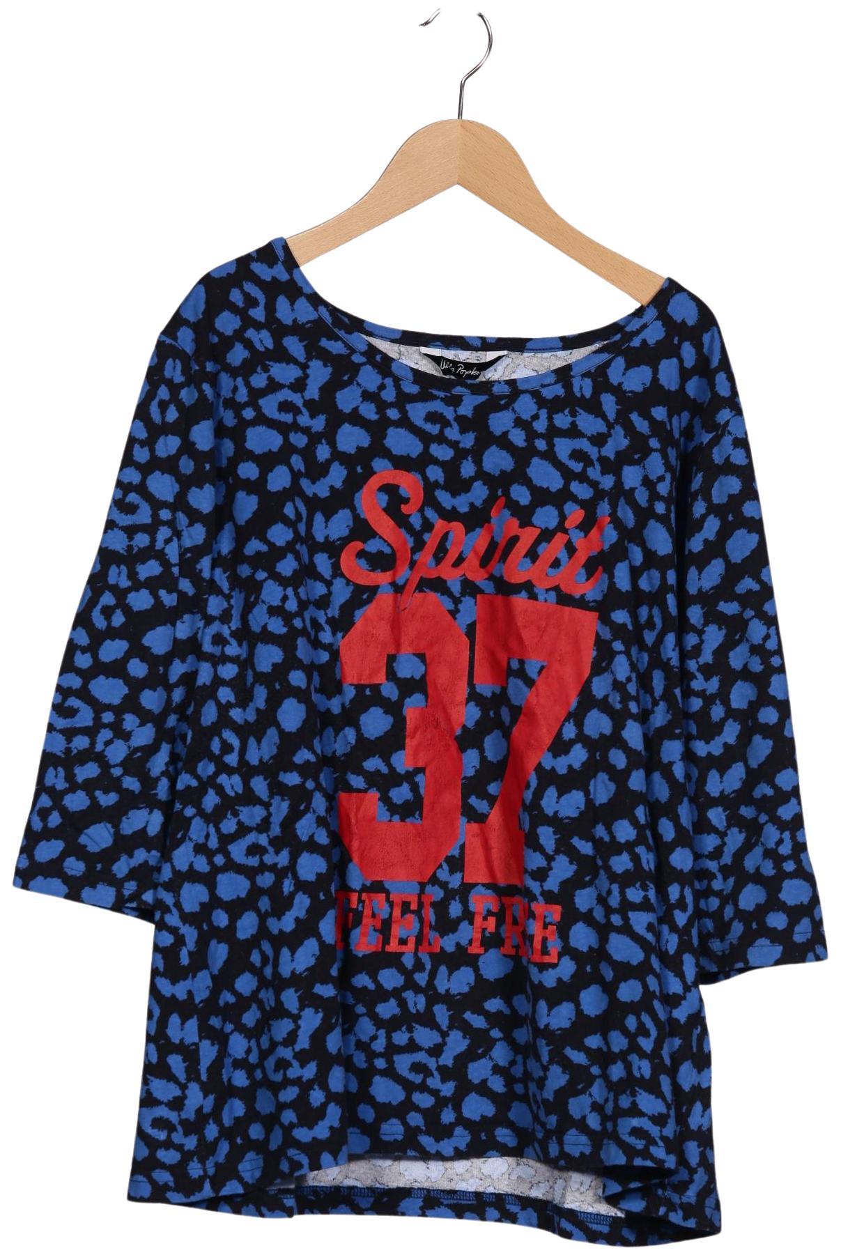 

Ulla Popken Damen Langarmshirt, blau, Gr. 46