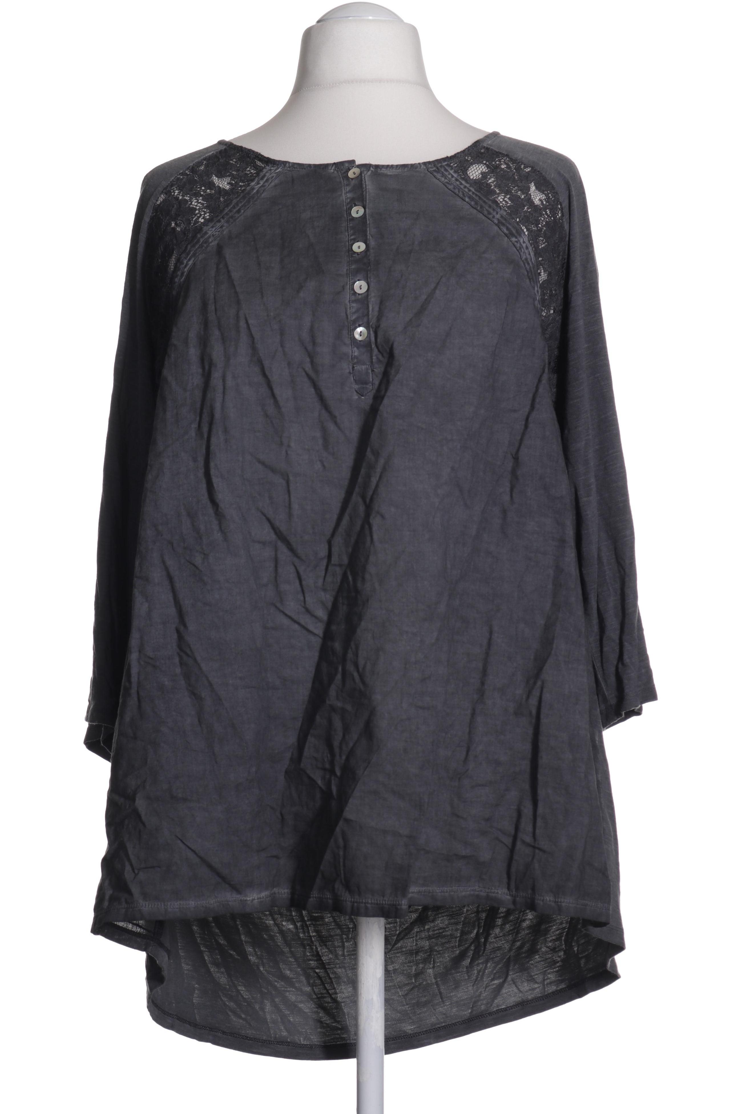 

Ulla Popken Damen Langarmshirt, grau, Gr. 52