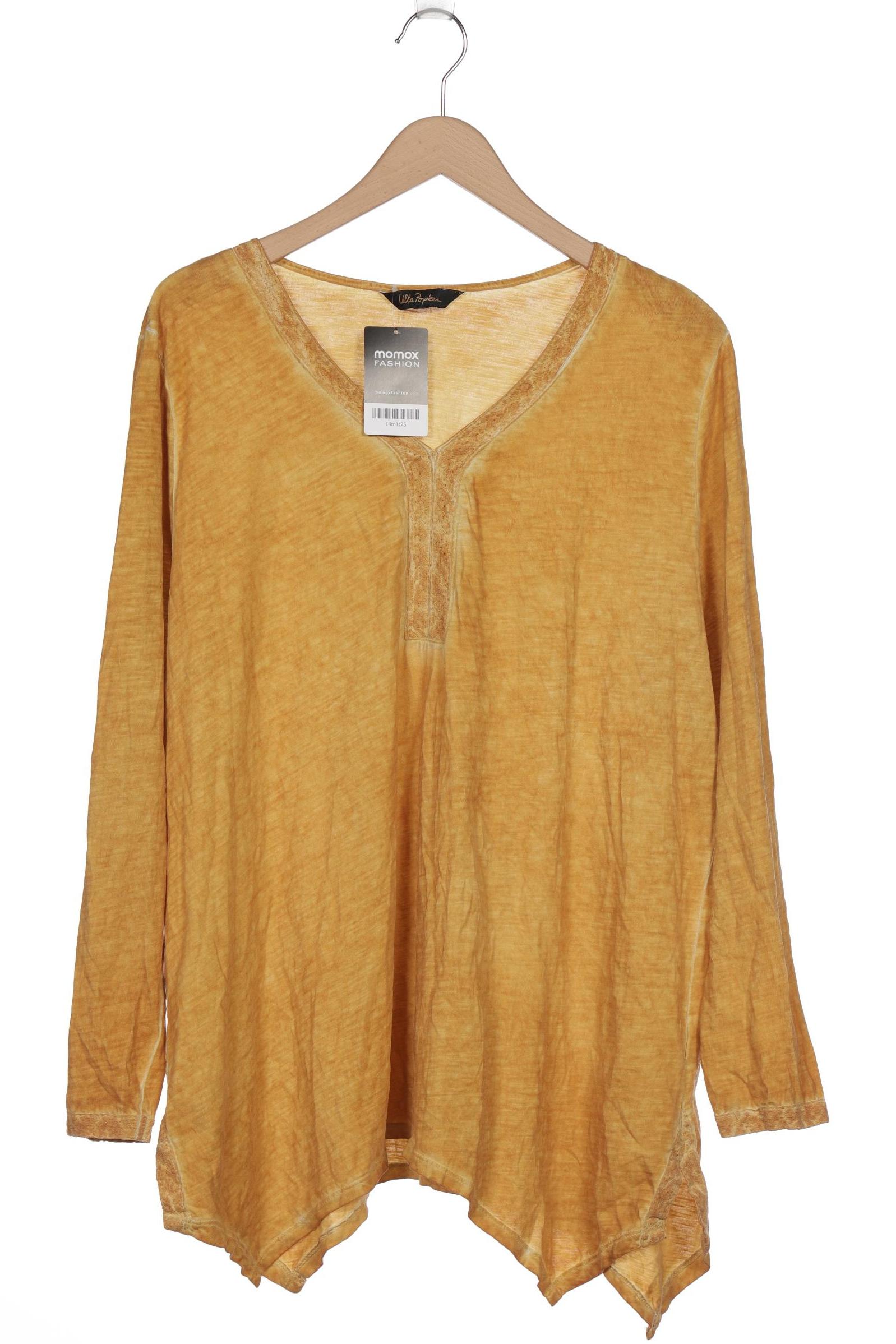 

Ulla Popken Damen Langarmshirt, gelb, Gr. 50