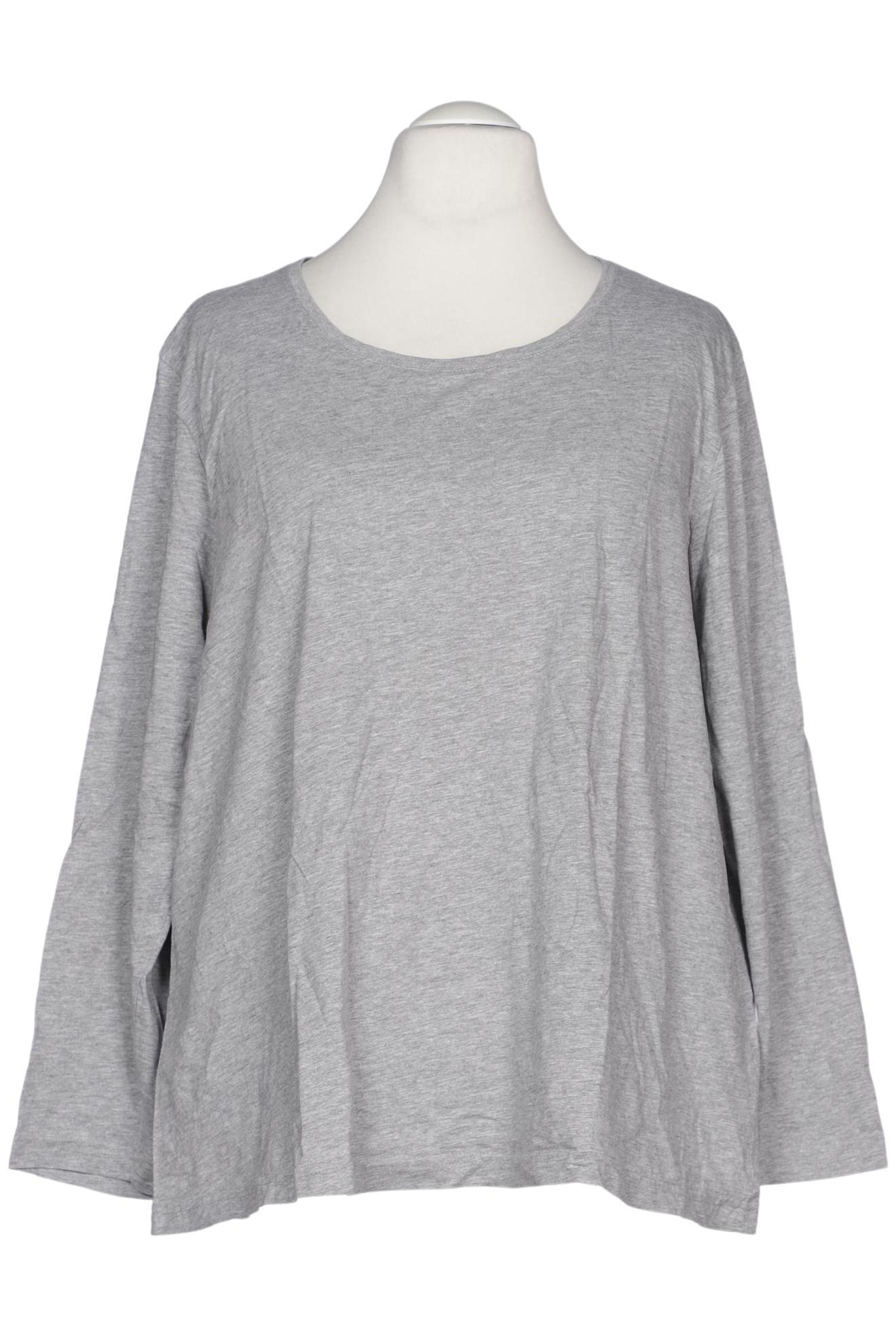 

Ulla Popken Damen Langarmshirt, grau, Gr. 54