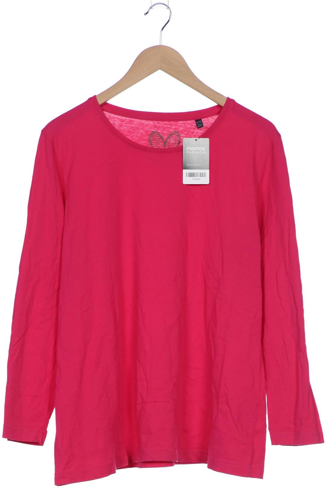 

Ulla Popken Damen Langarmshirt, pink, Gr. 46