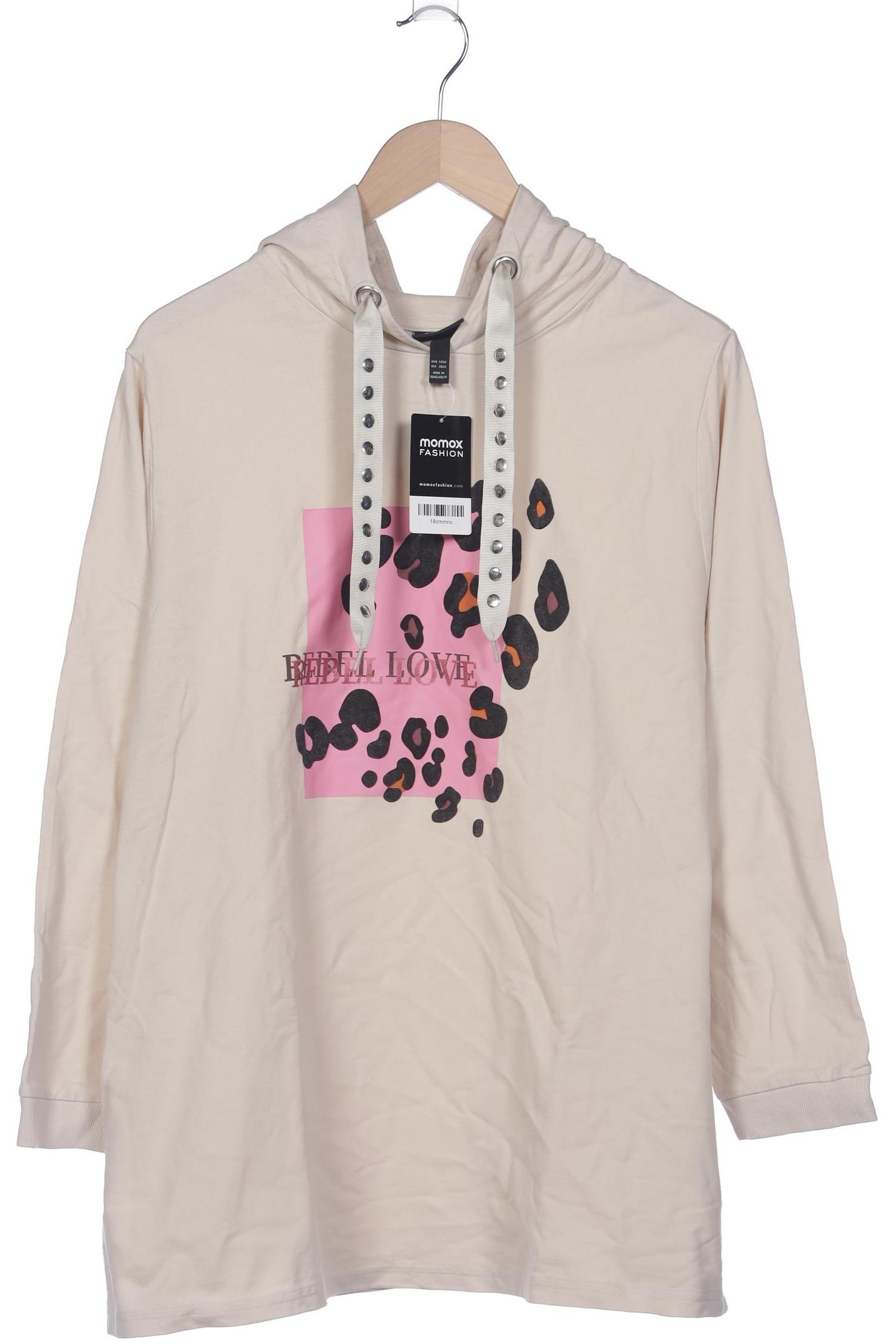 

Ulla Popken Damen Kapuzenpullover, cremeweiß, Gr. 50