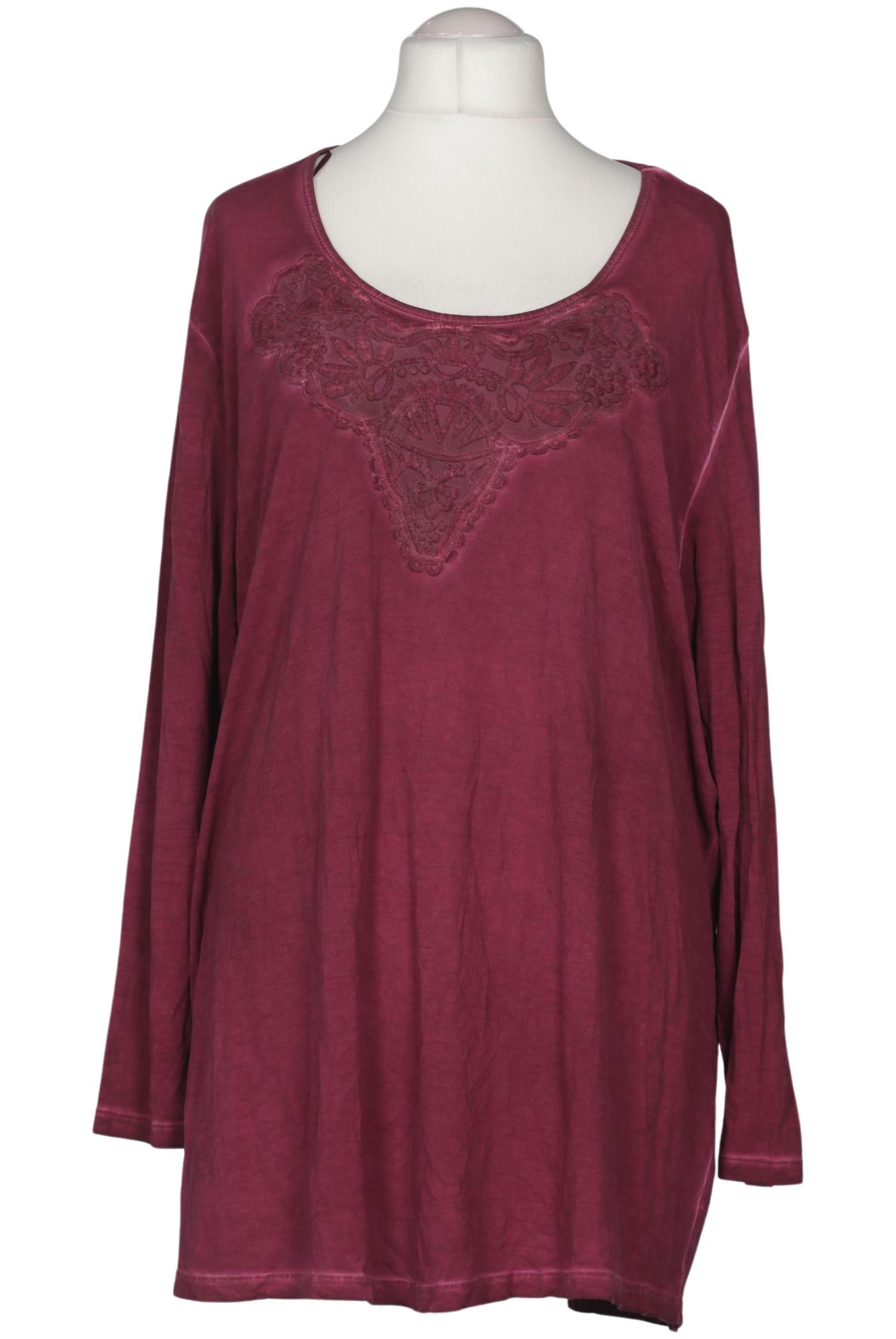

Ulla Popken Damen Langarmshirt, bordeaux, Gr. 54