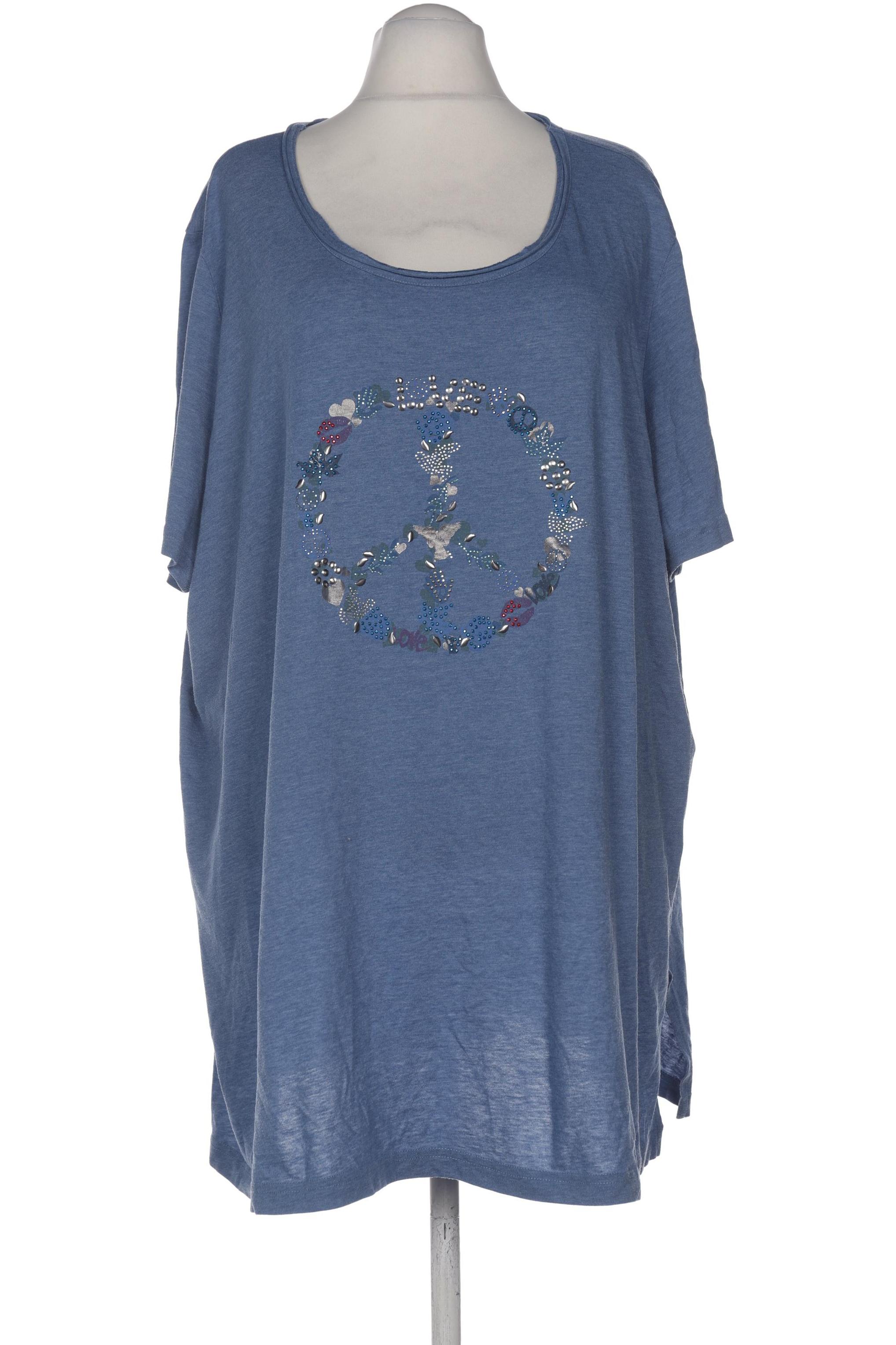 

Ulla Popken Damen T-Shirt, blau, Gr. 58