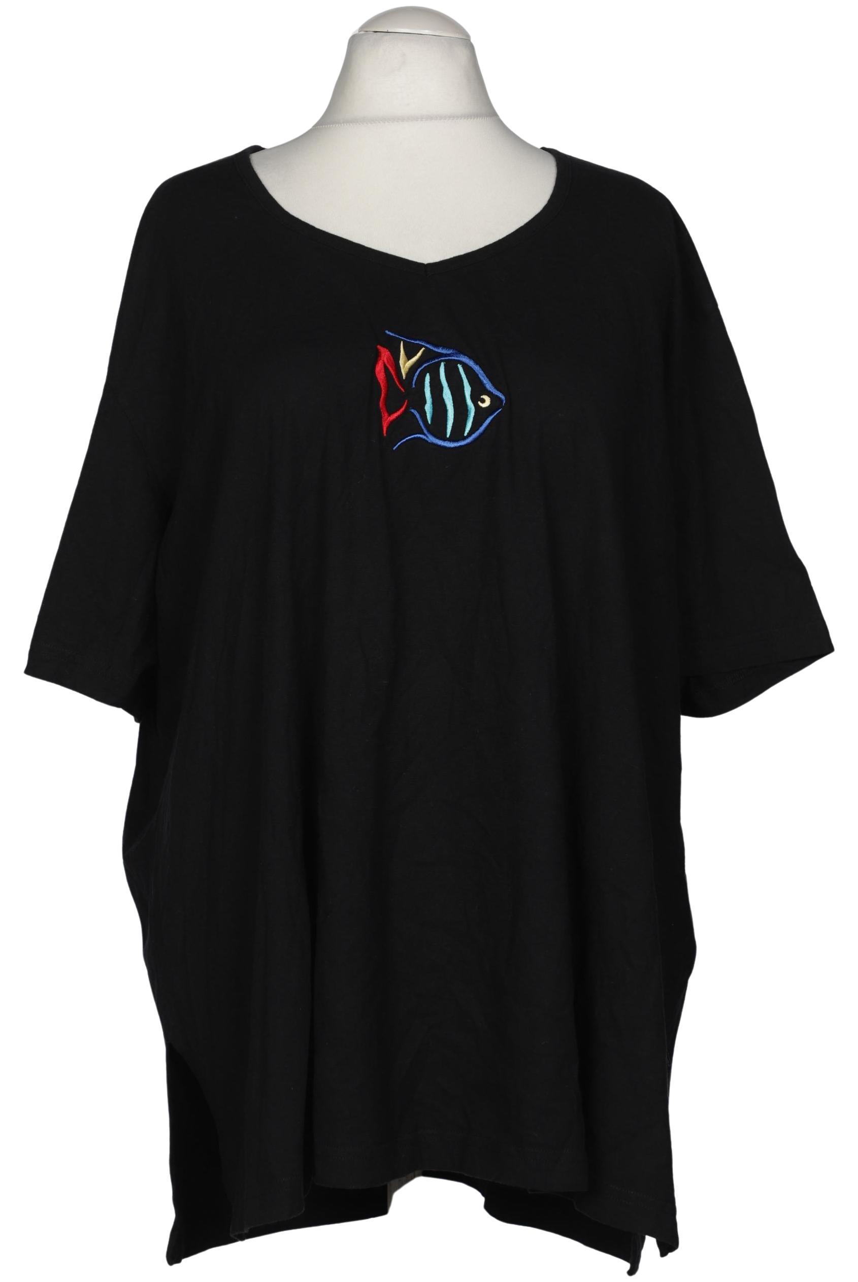 

Ulla Popken Damen T-Shirt, schwarz, Gr. 56