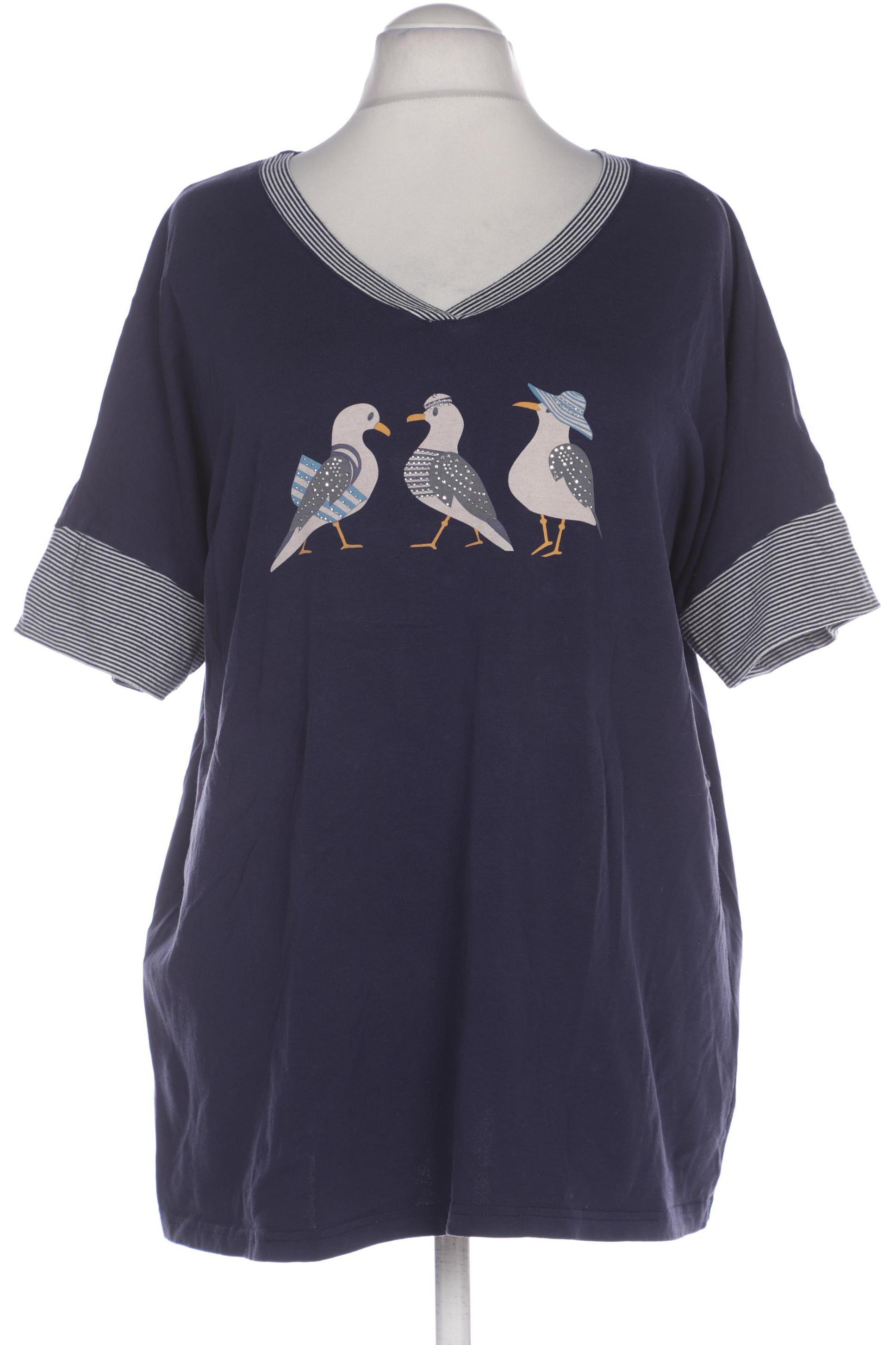 

Ulla Popken Damen T-Shirt, marineblau, Gr. 52