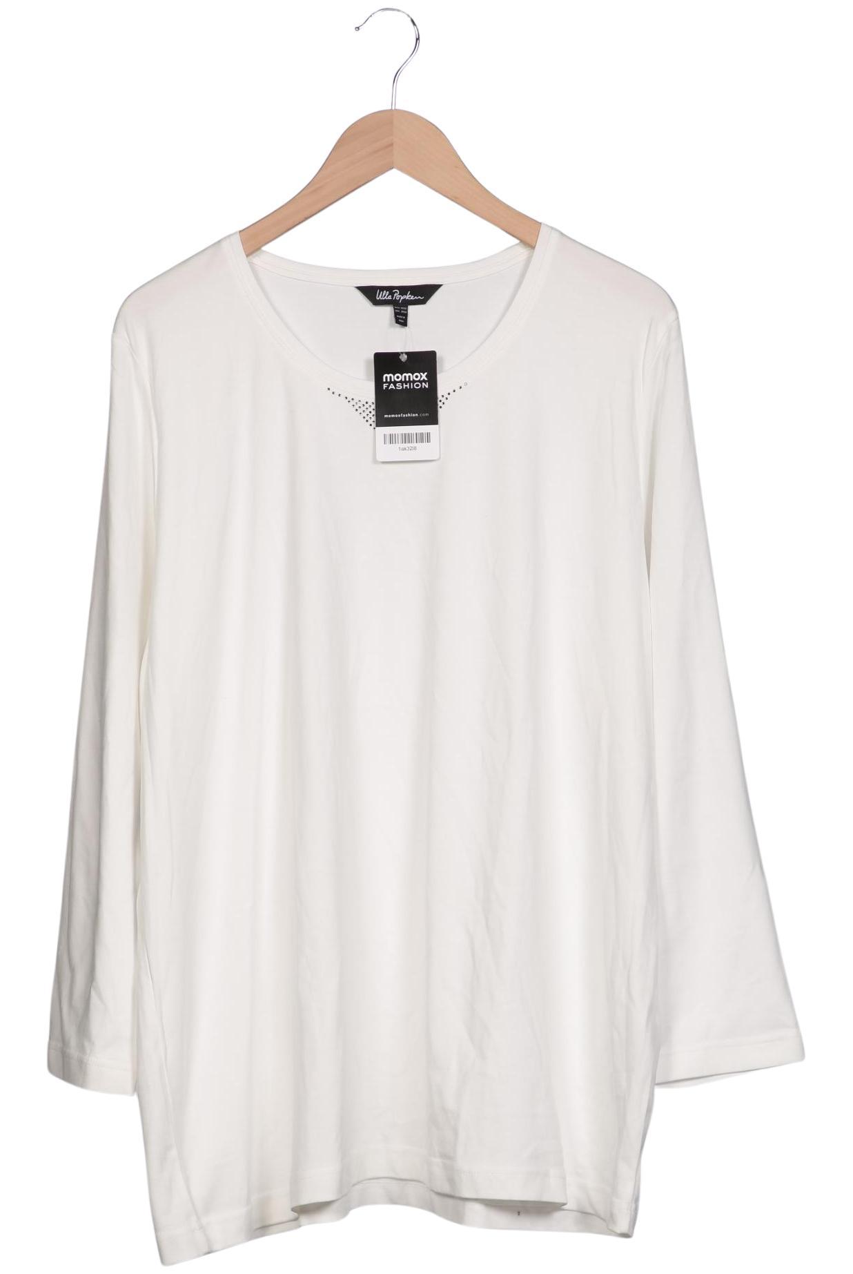 

Ulla Popken Damen Langarmshirt, weiß, Gr. 50