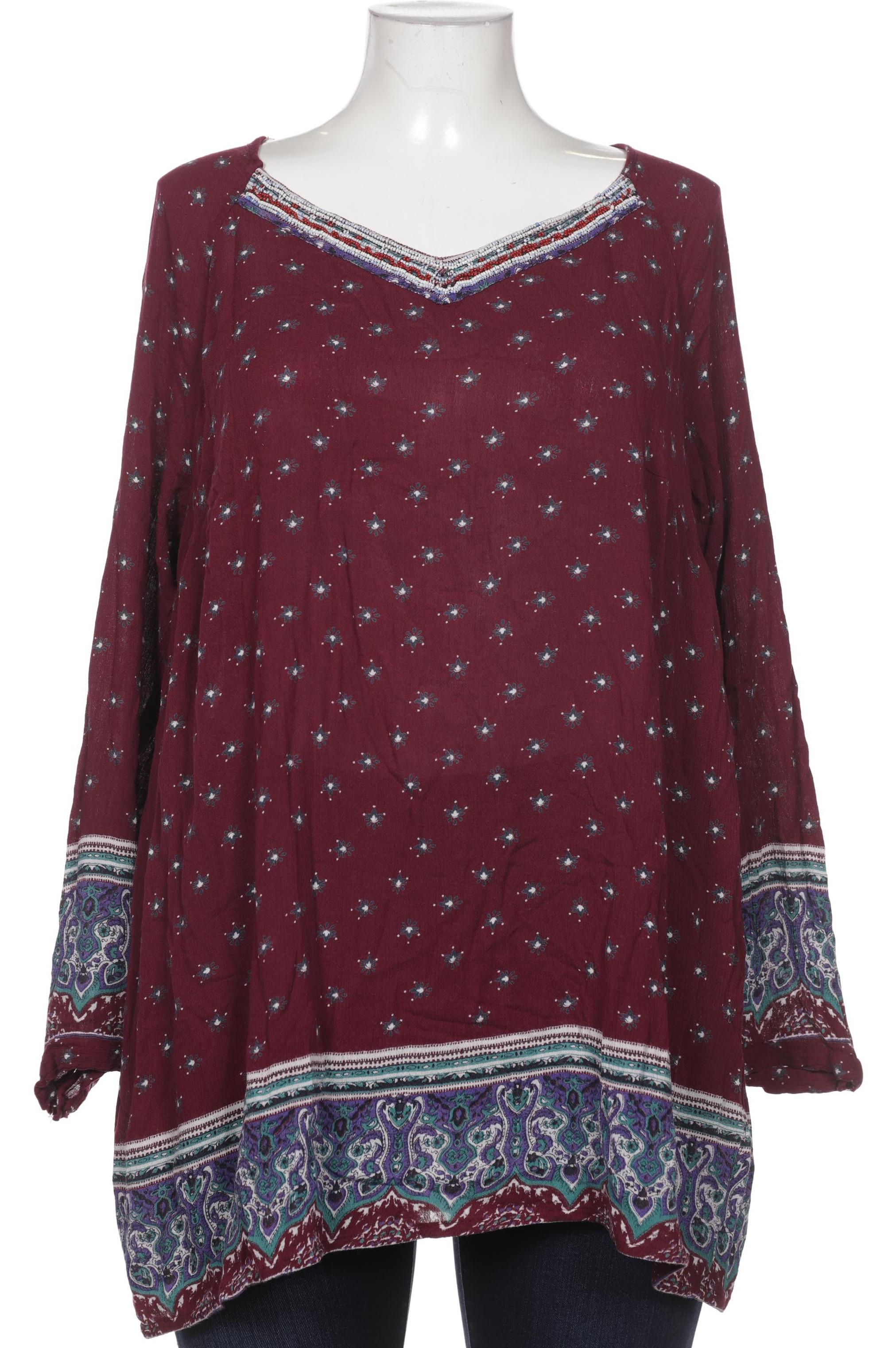 

Ulla Popken Damen Bluse, bordeaux, Gr. 46