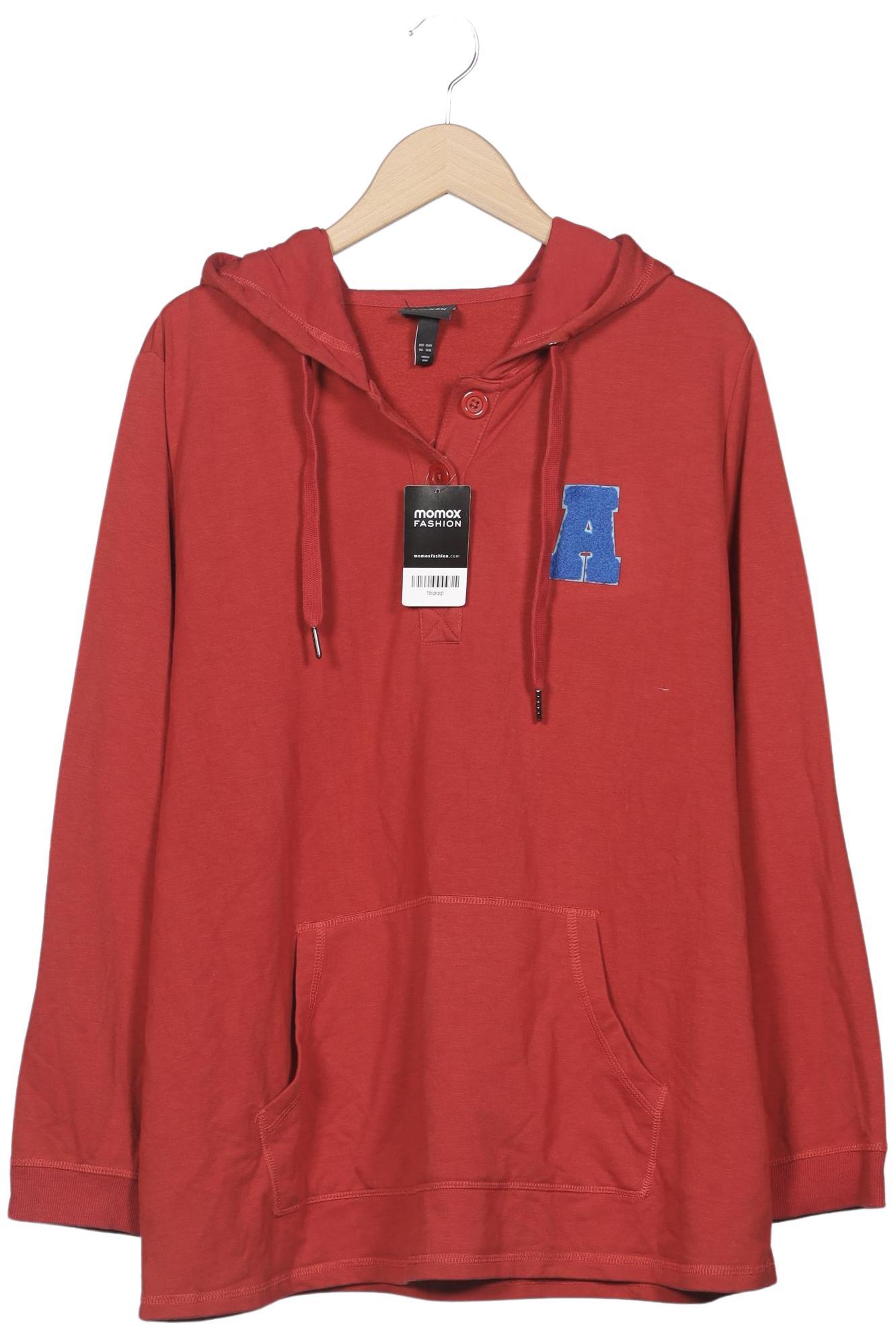 

Ulla Popken Damen Kapuzenpullover, rot, Gr. 46