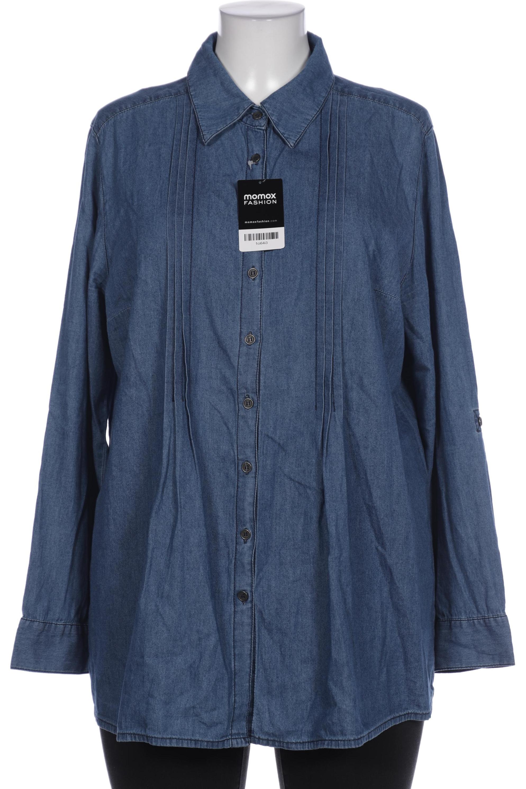 

Ulla Popken Damen Bluse, blau, Gr. 46