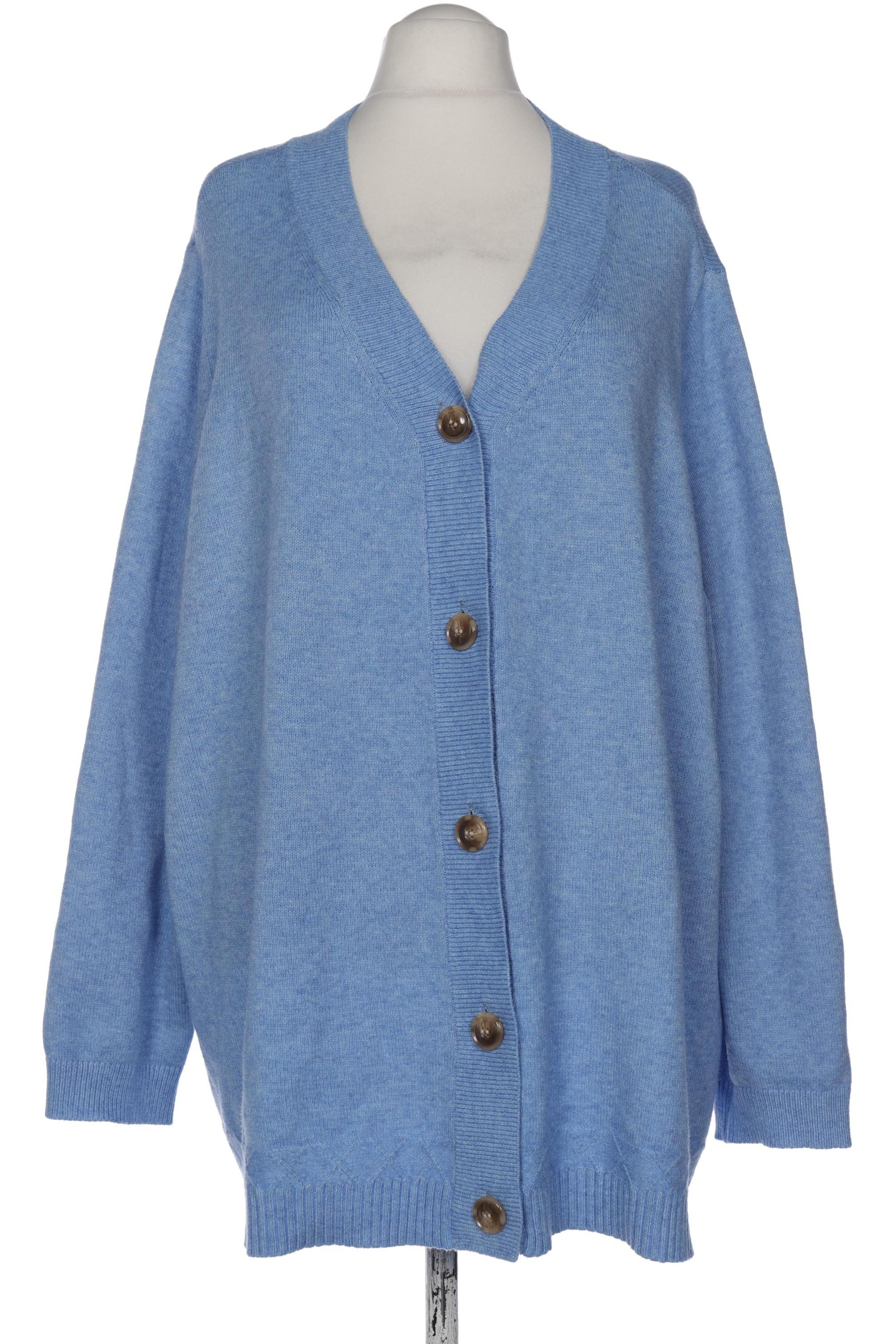 

Ulla Popken Damen Strickjacke, blau, Gr. 58