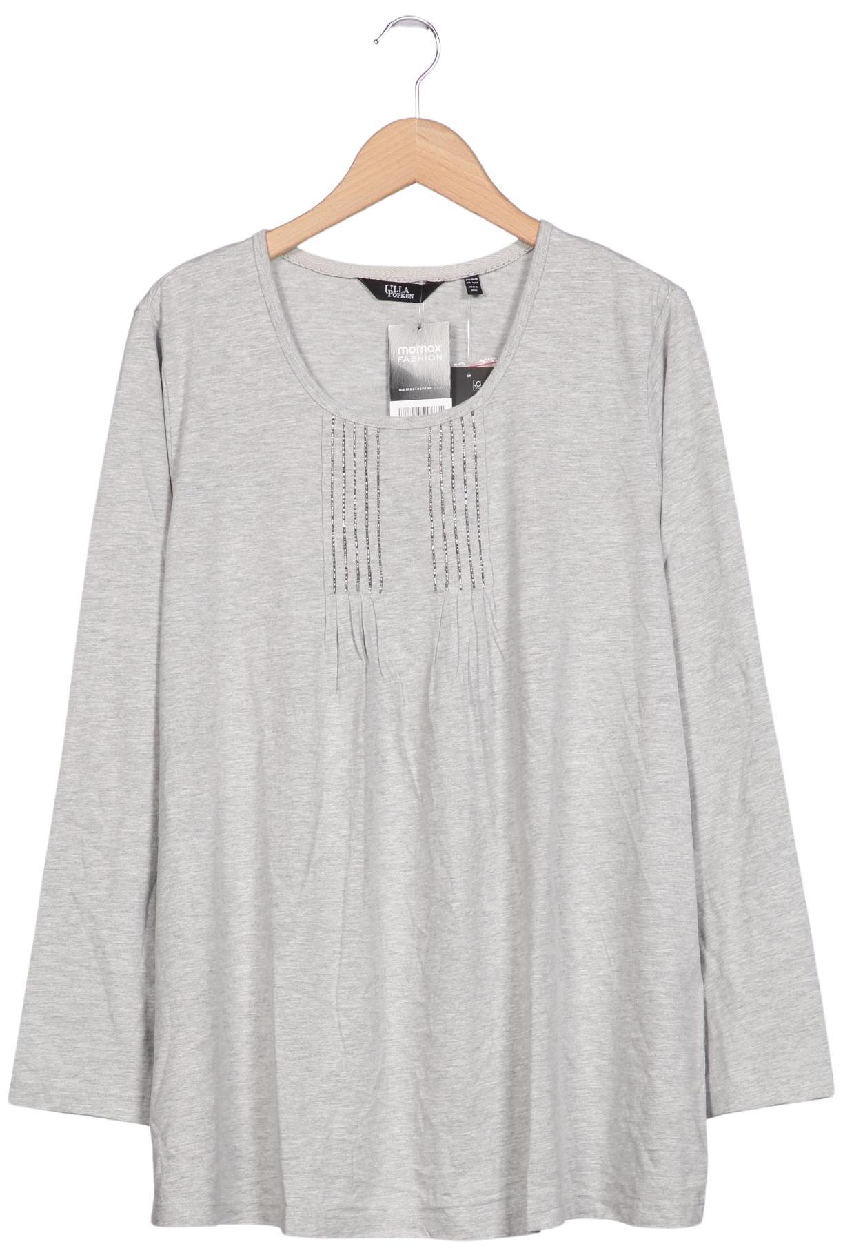 

Ulla Popken Damen Langarmshirt, grau, Gr. 46