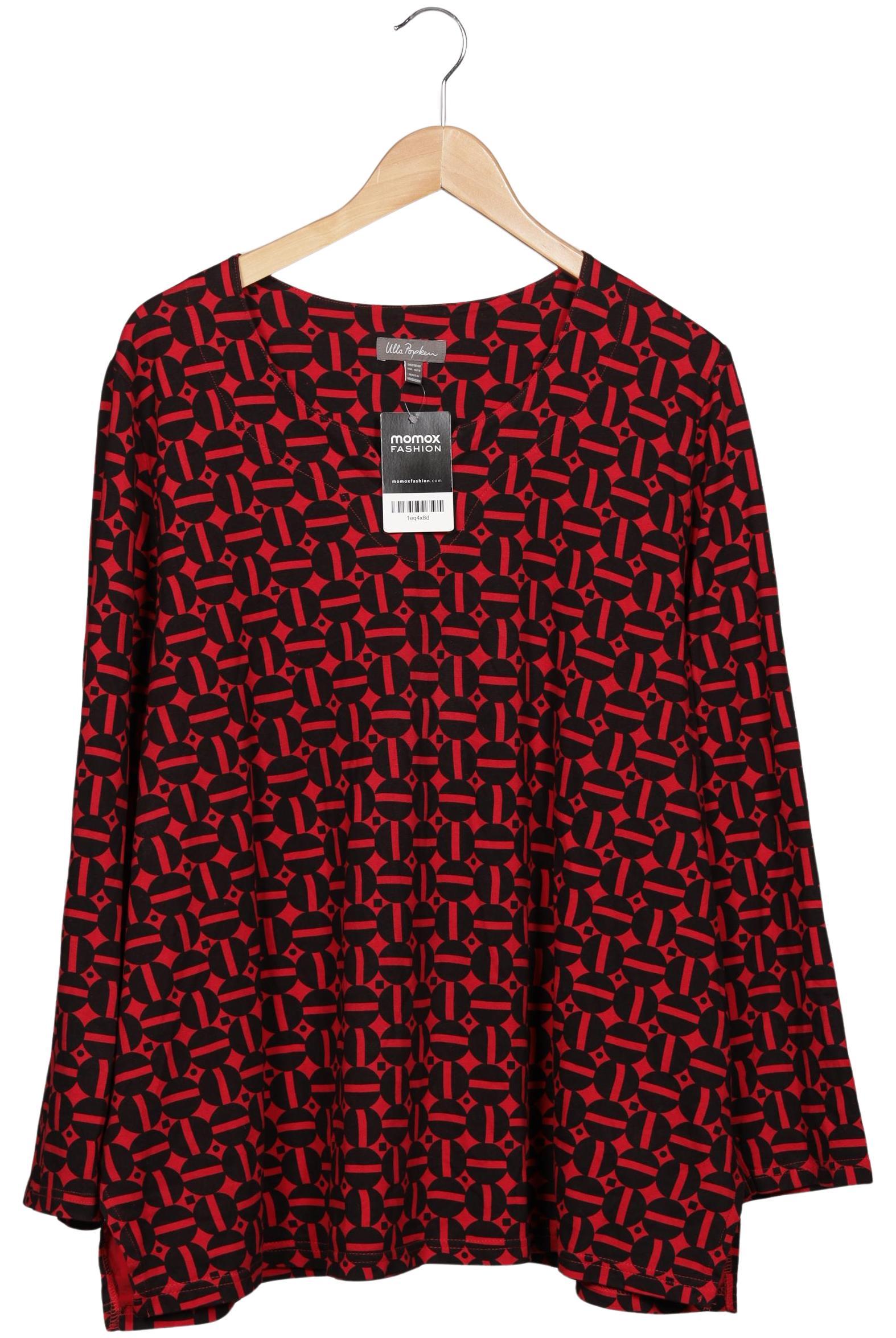 

Ulla Popken Damen Langarmshirt, rot, Gr. 46