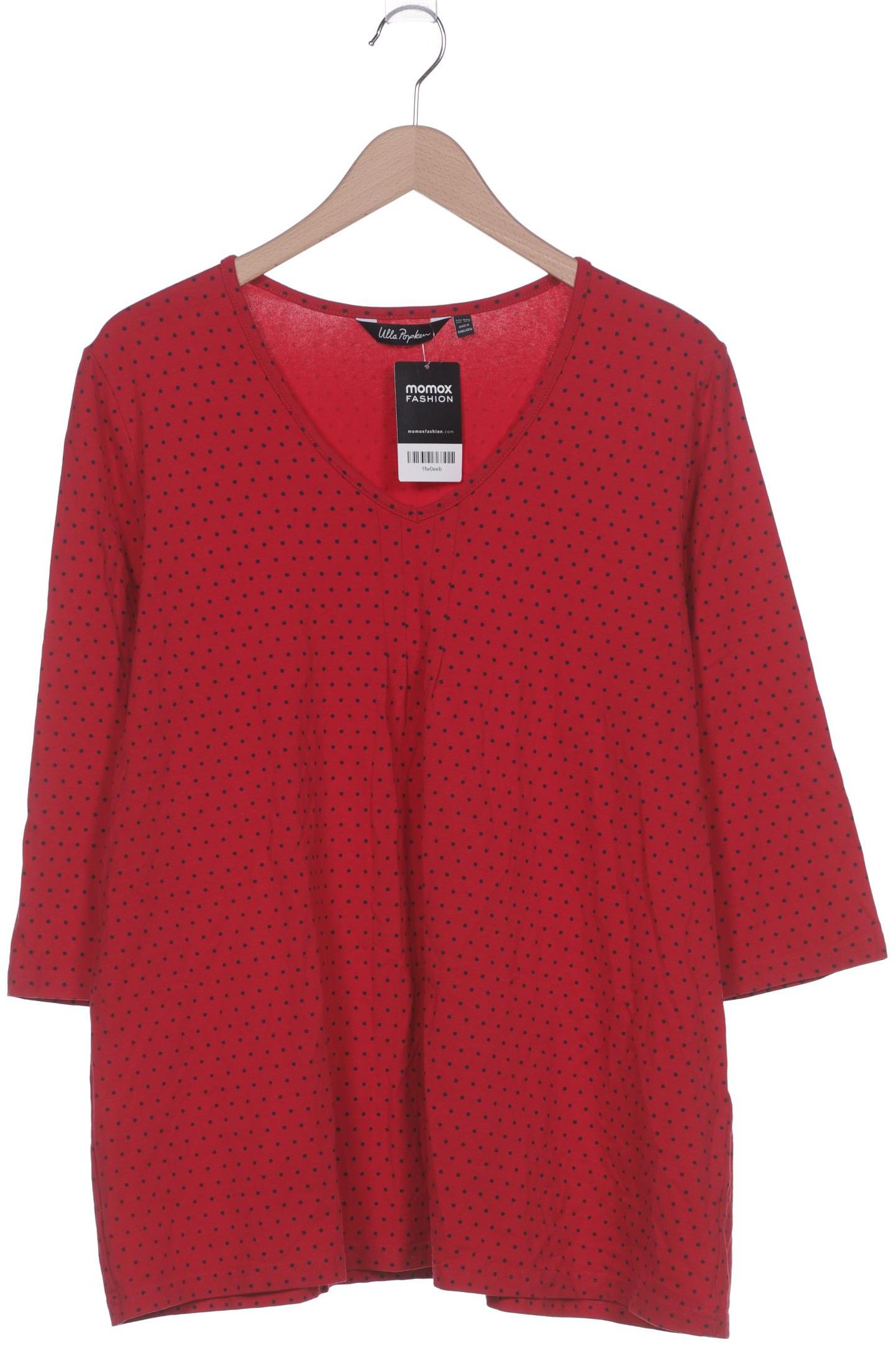 

Ulla Popken Damen Langarmshirt, rot, Gr. 46