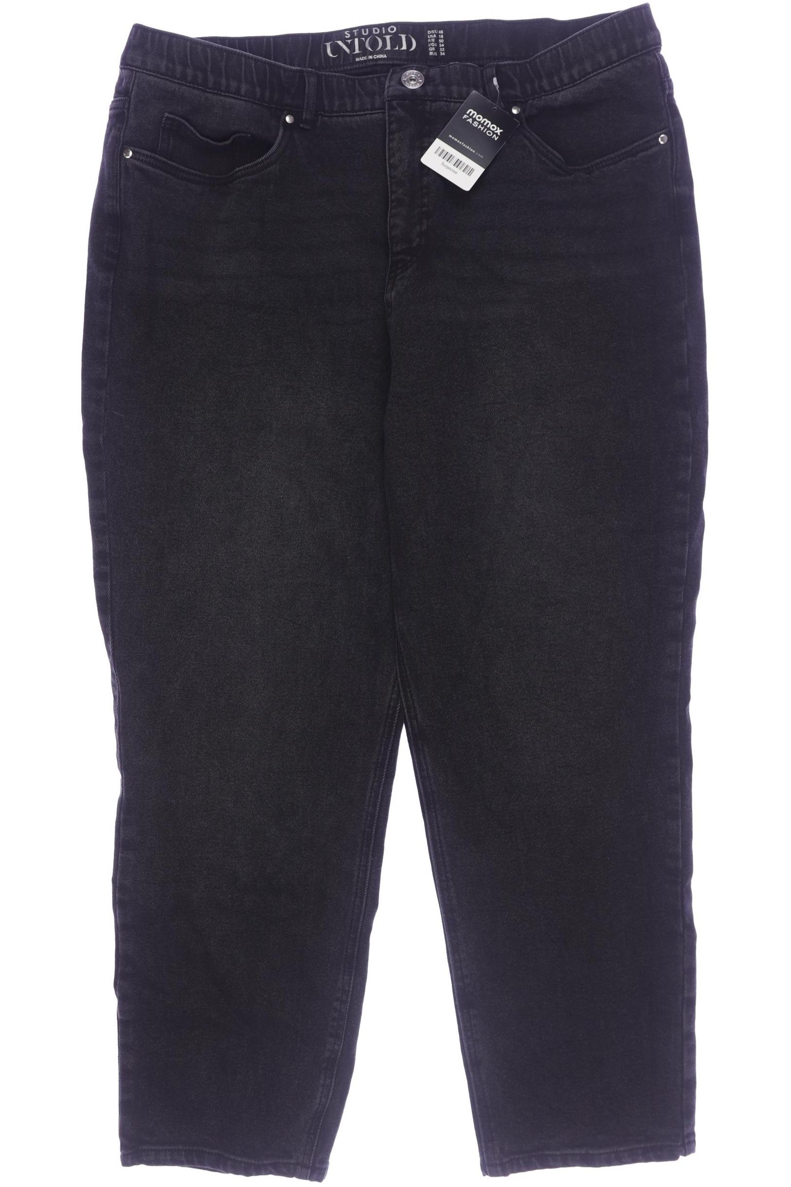 

Ulla Popken Damen Jeans, schwarz, Gr. 48