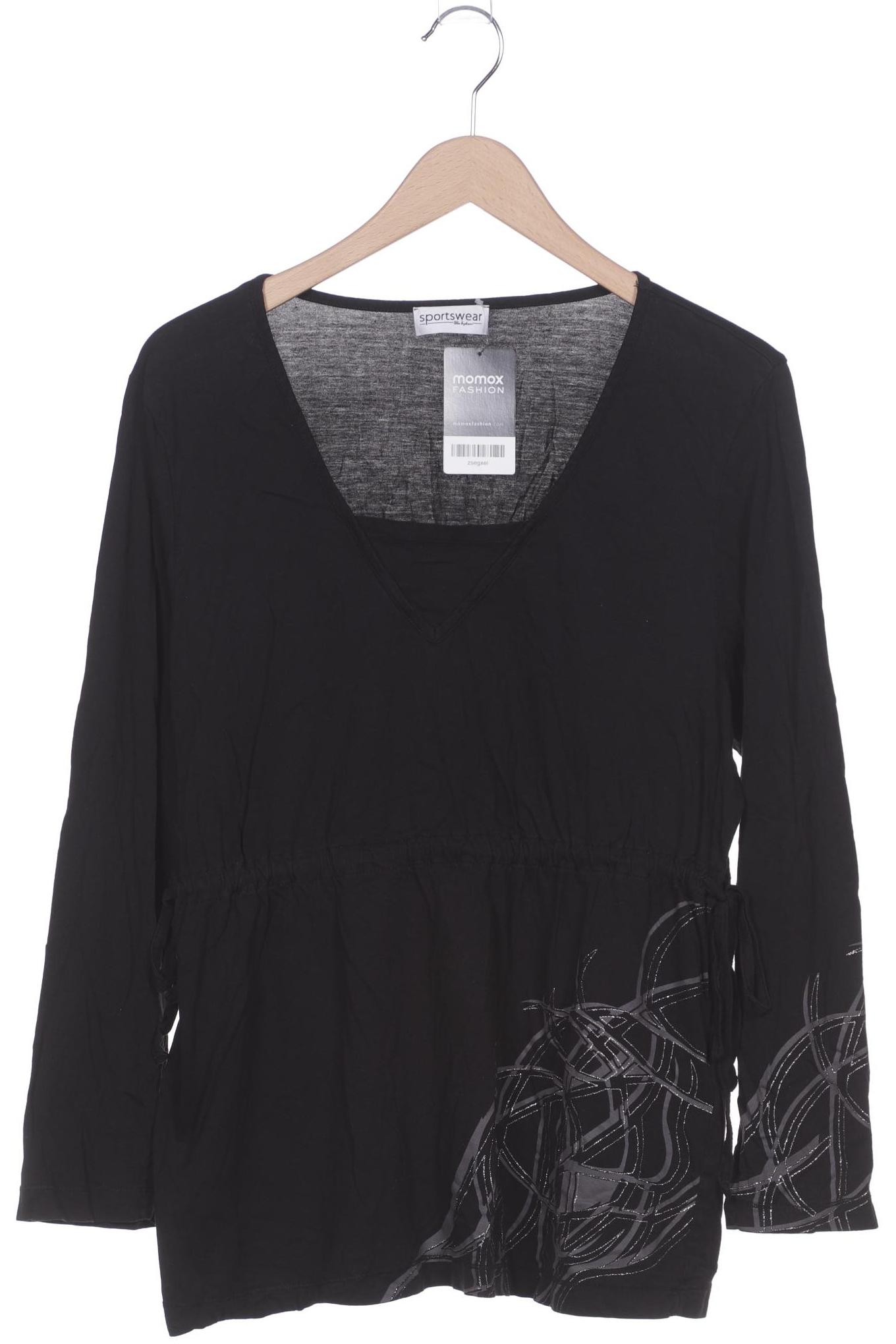 

Ulla Popken Damen Langarmshirt, schwarz, Gr. 42