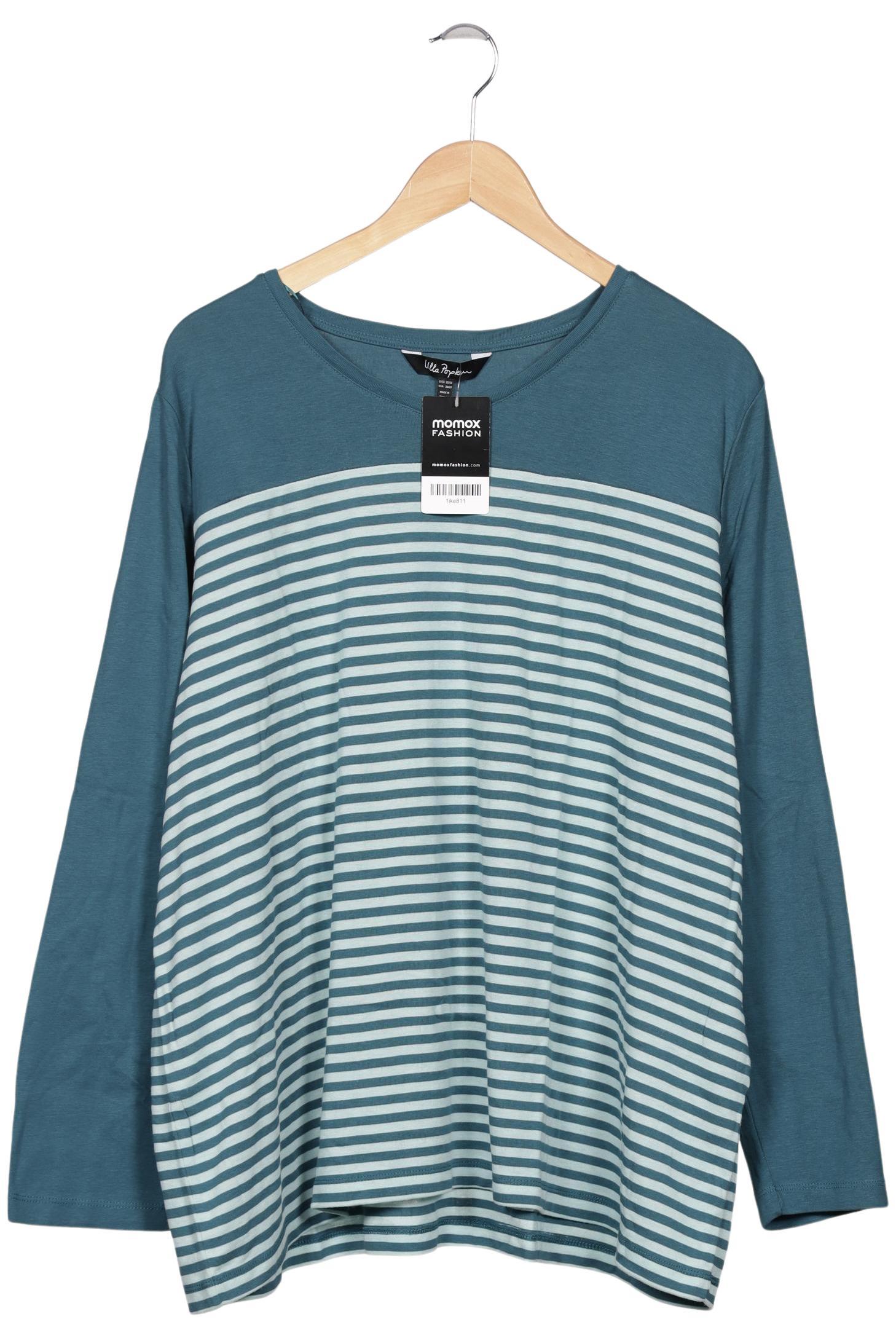 

Ulla Popken Damen Langarmshirt, türkis, Gr. 50