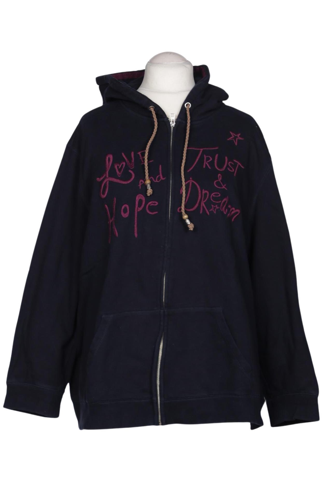 

Ulla Popken Damen Kapuzenpullover, marineblau, Gr. 54