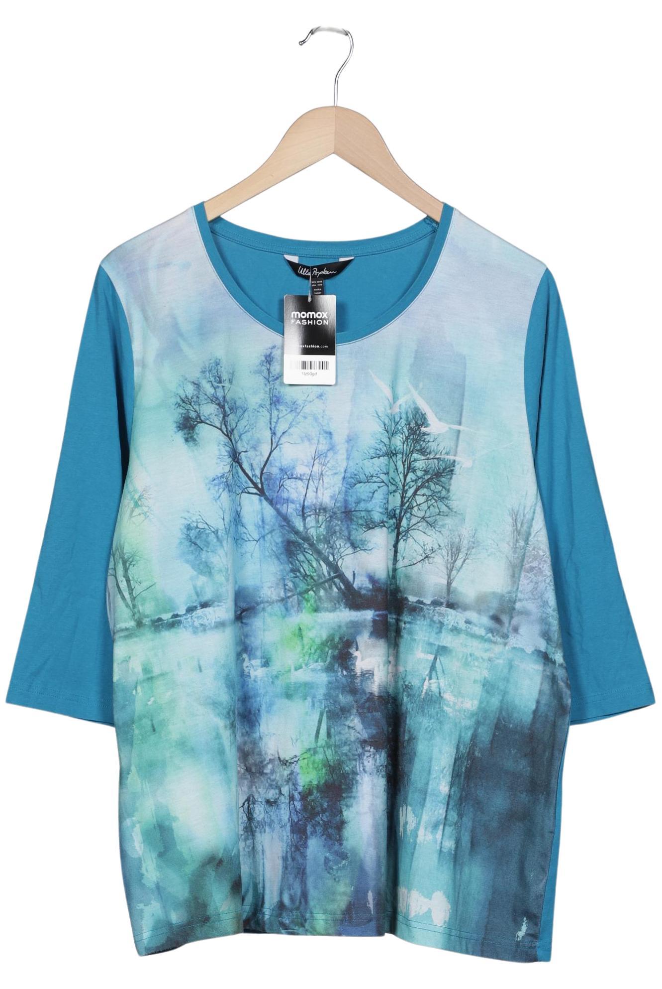 

Ulla Popken Damen Langarmshirt, blau, Gr. 46