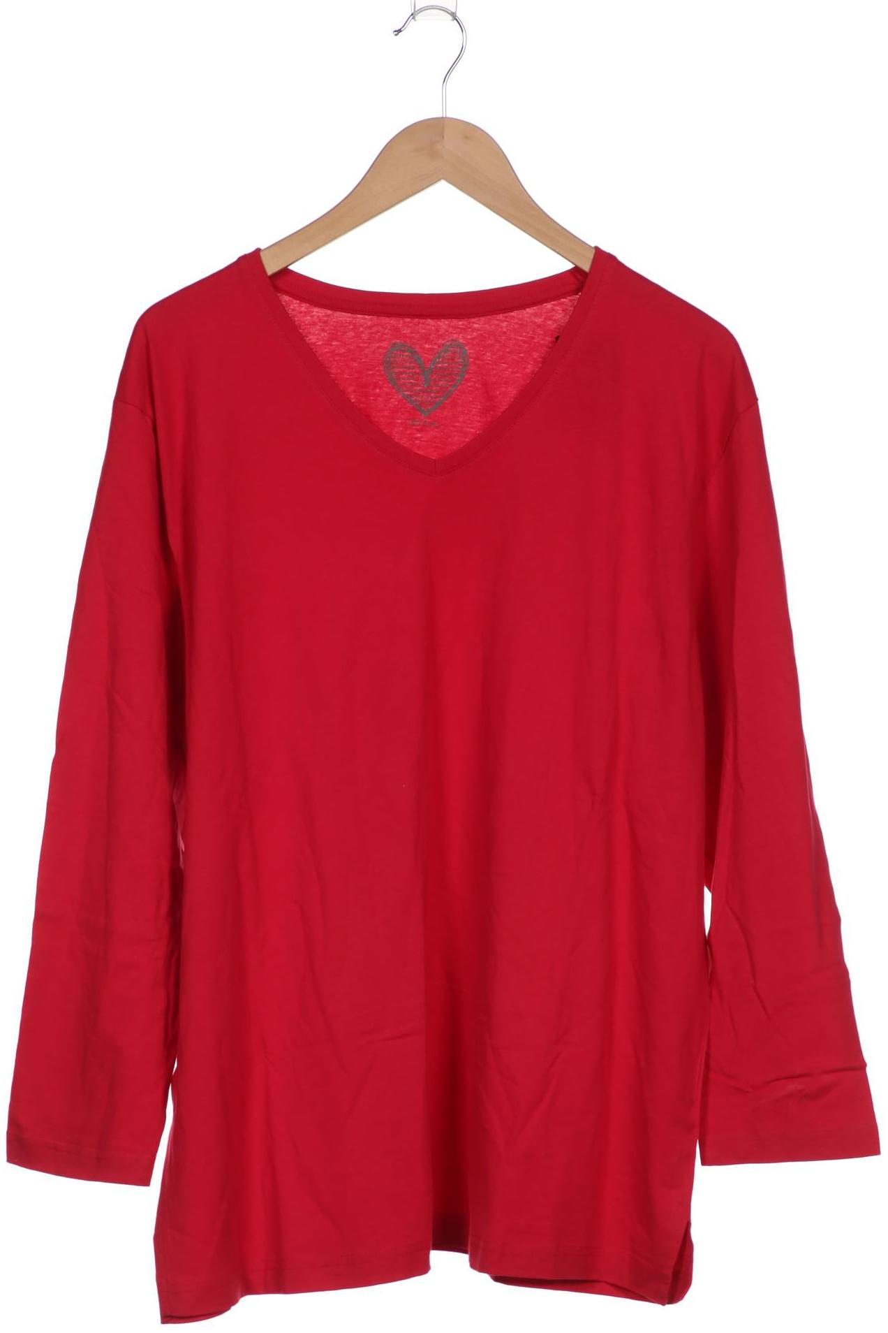 

Ulla Popken Damen Langarmshirt, rot, Gr. 48