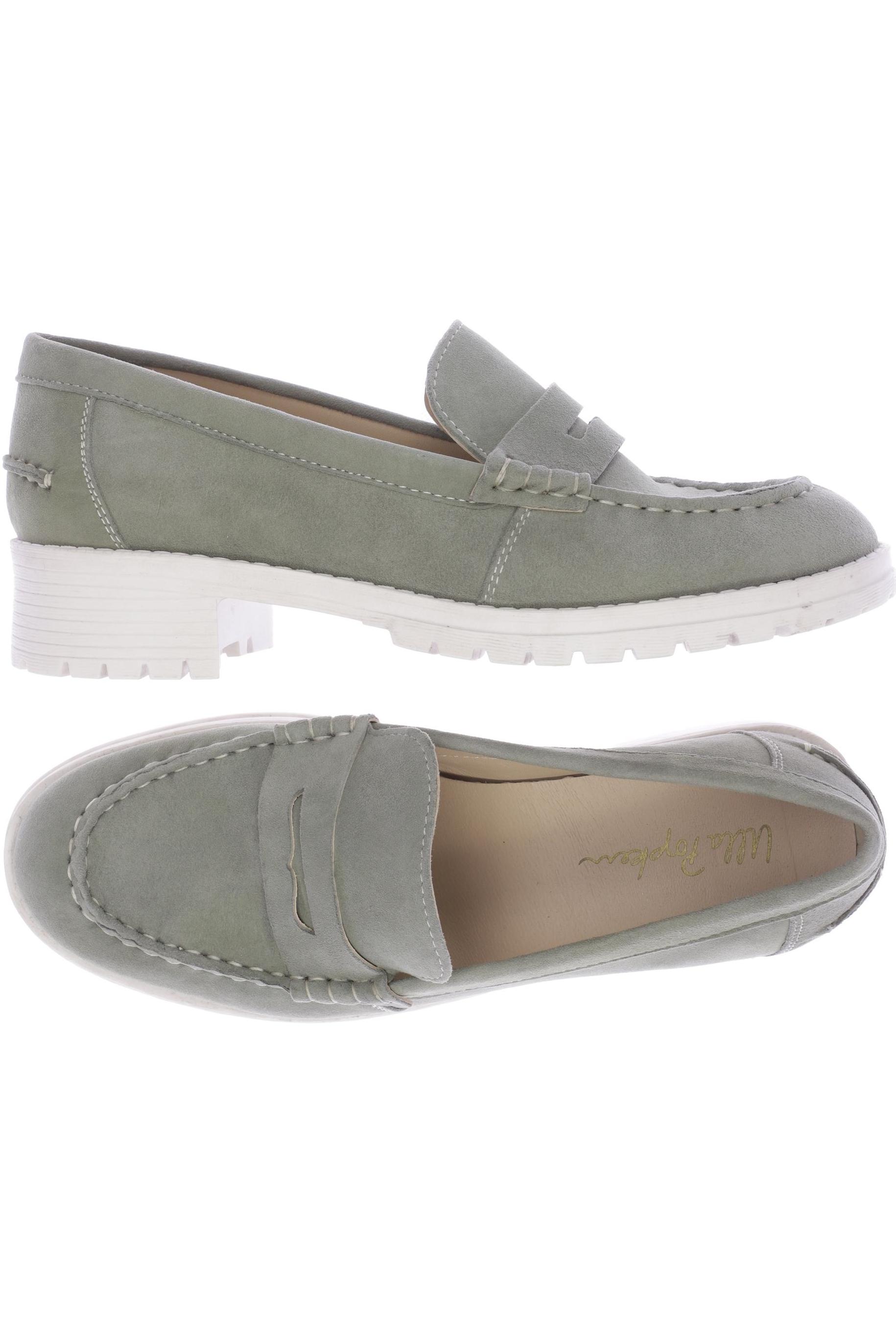 

Ulla Popken Damen Halbschuh, grün, Gr. 39