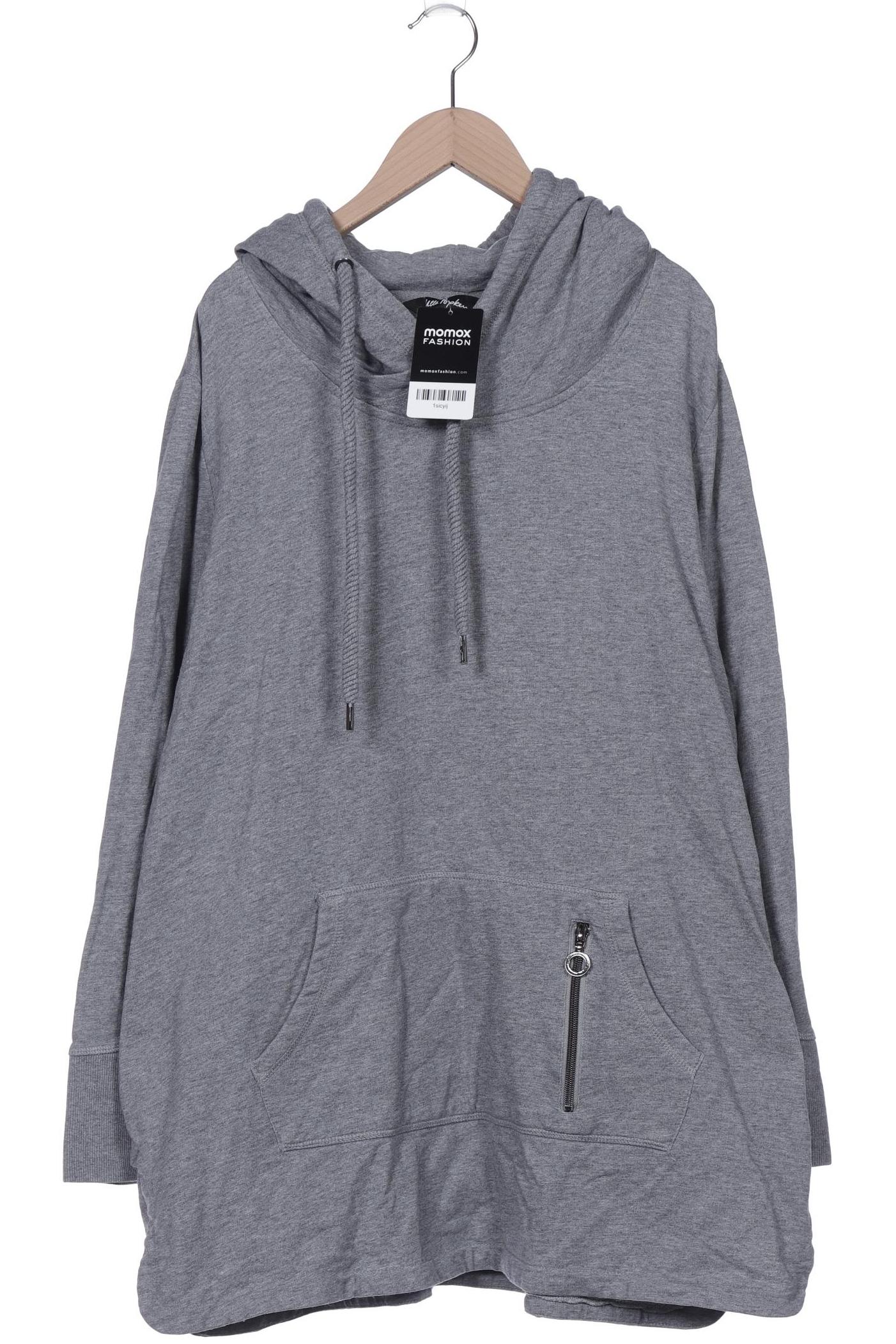 

Ulla Popken Damen Kapuzenpullover, grau, Gr. 46