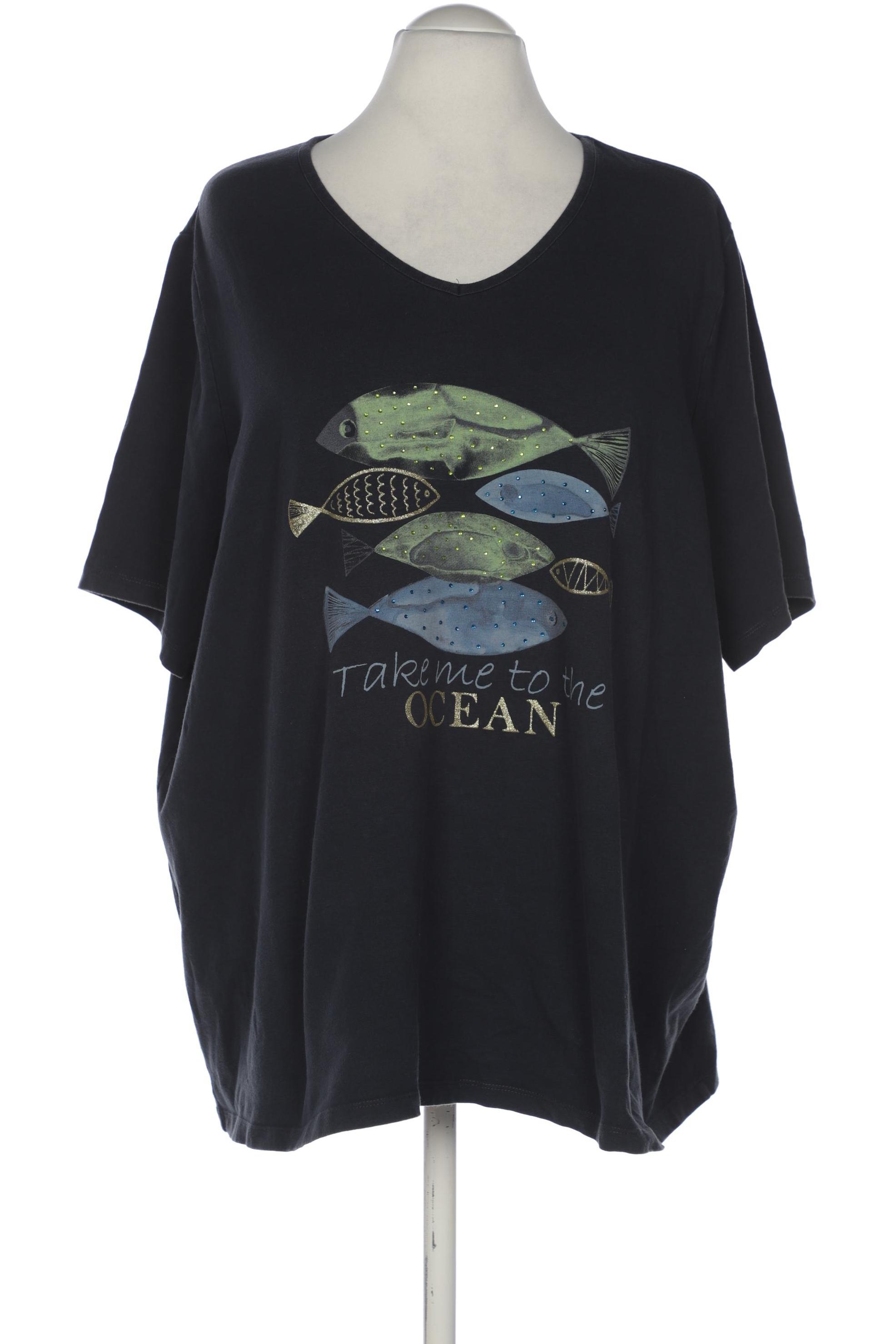 

Ulla Popken Damen T-Shirt, marineblau, Gr. 52