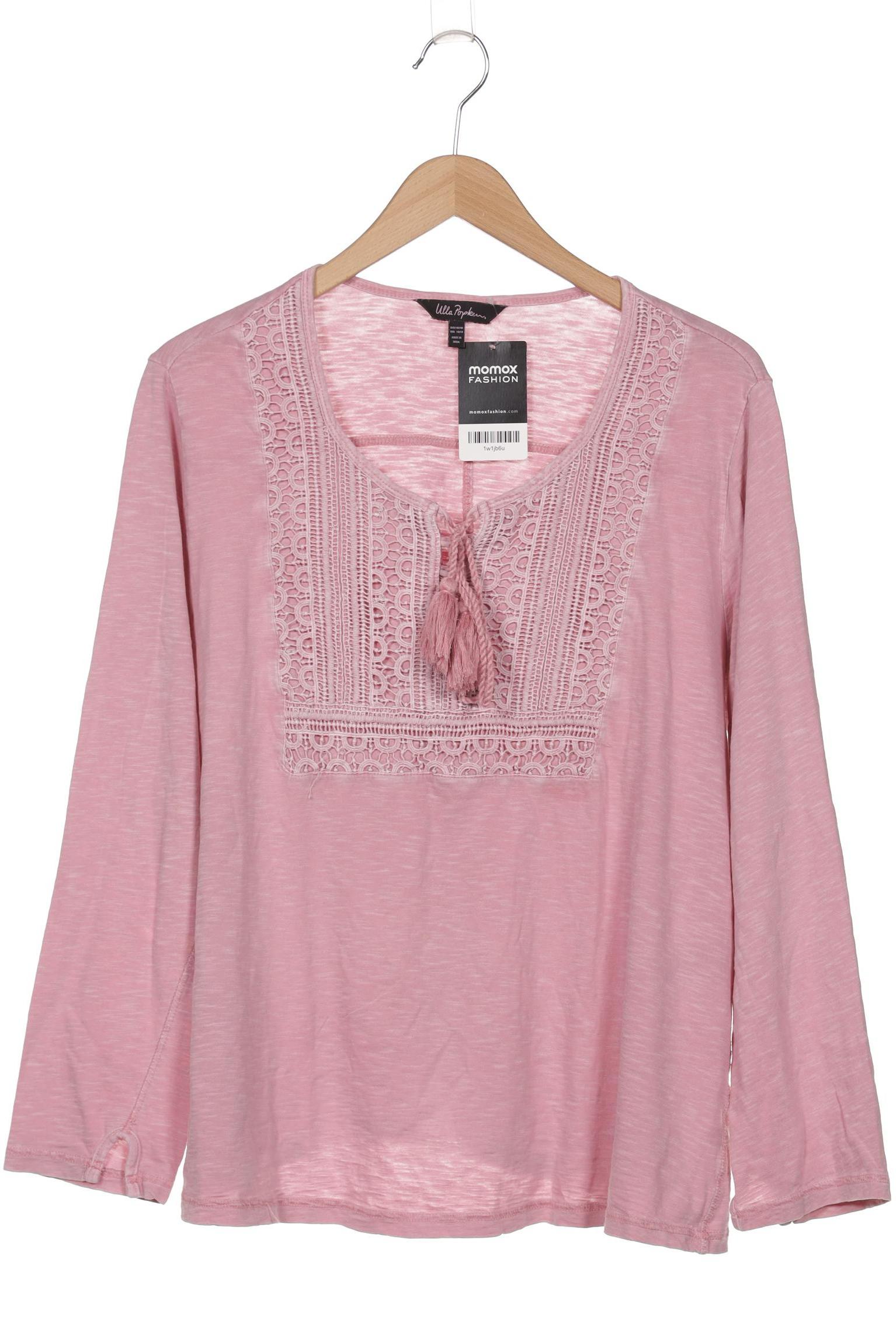 

Ulla Popken Damen Langarmshirt, pink, Gr. 46