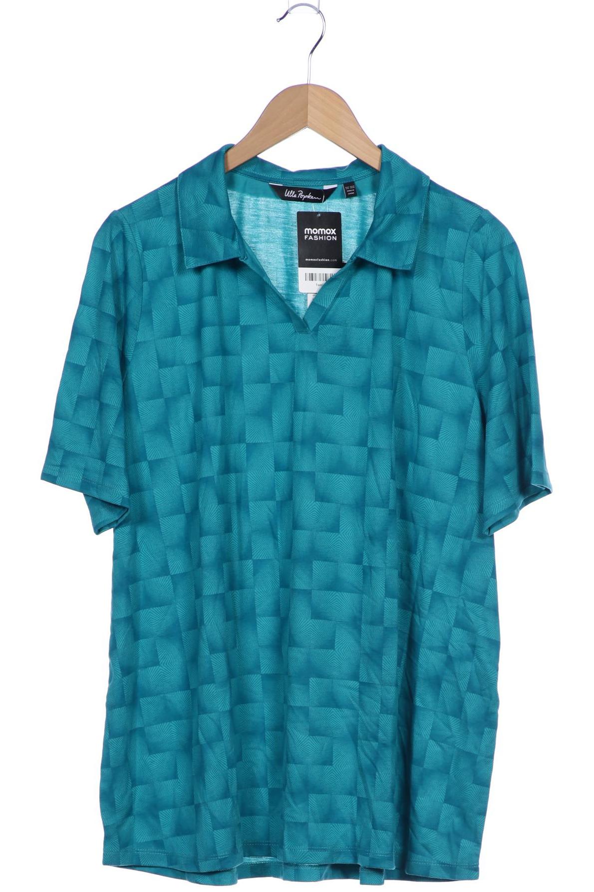

Ulla Popken Damen Poloshirt, türkis, Gr. 50