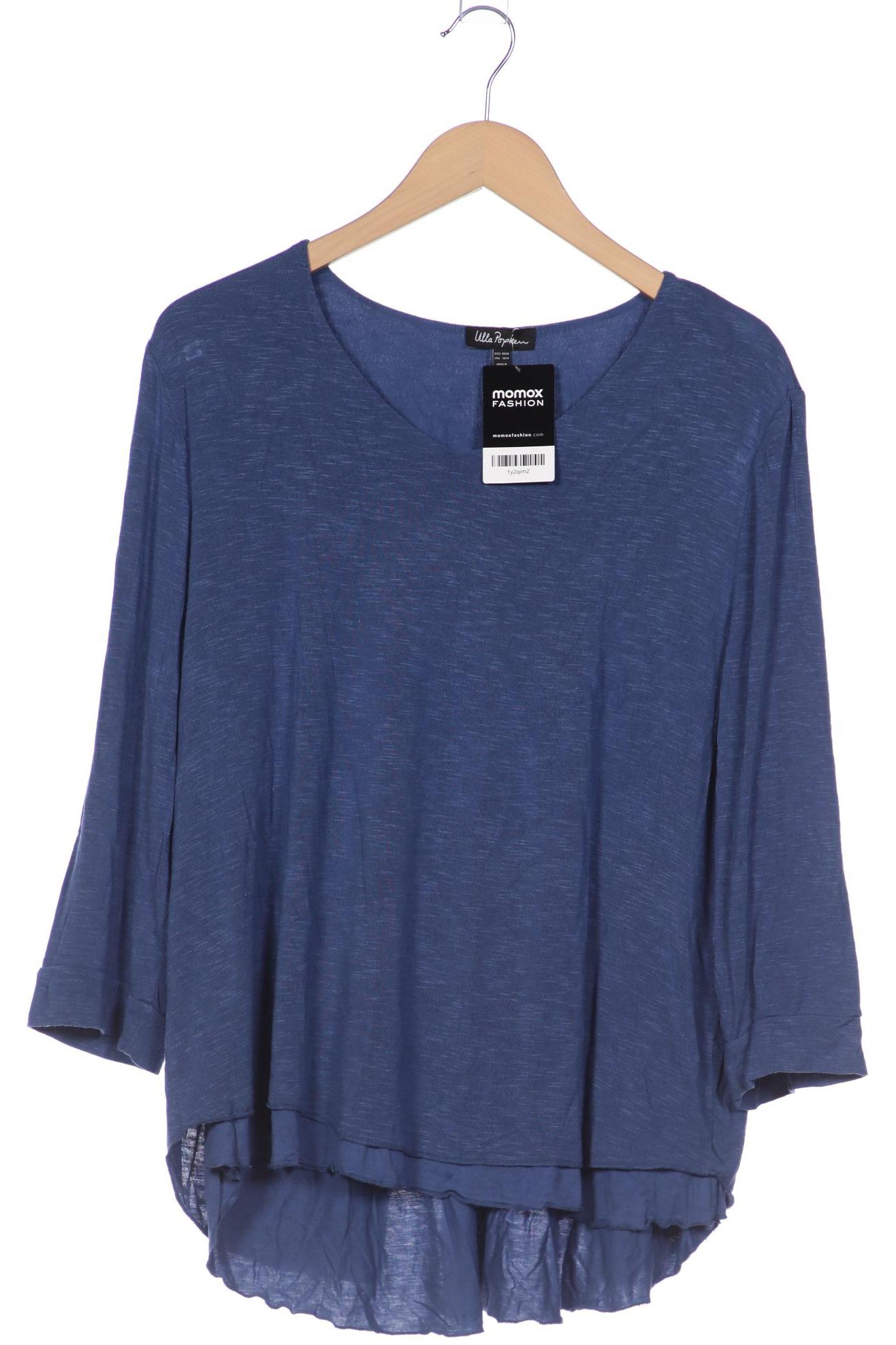 

Ulla Popken Damen Langarmshirt, blau, Gr. 46