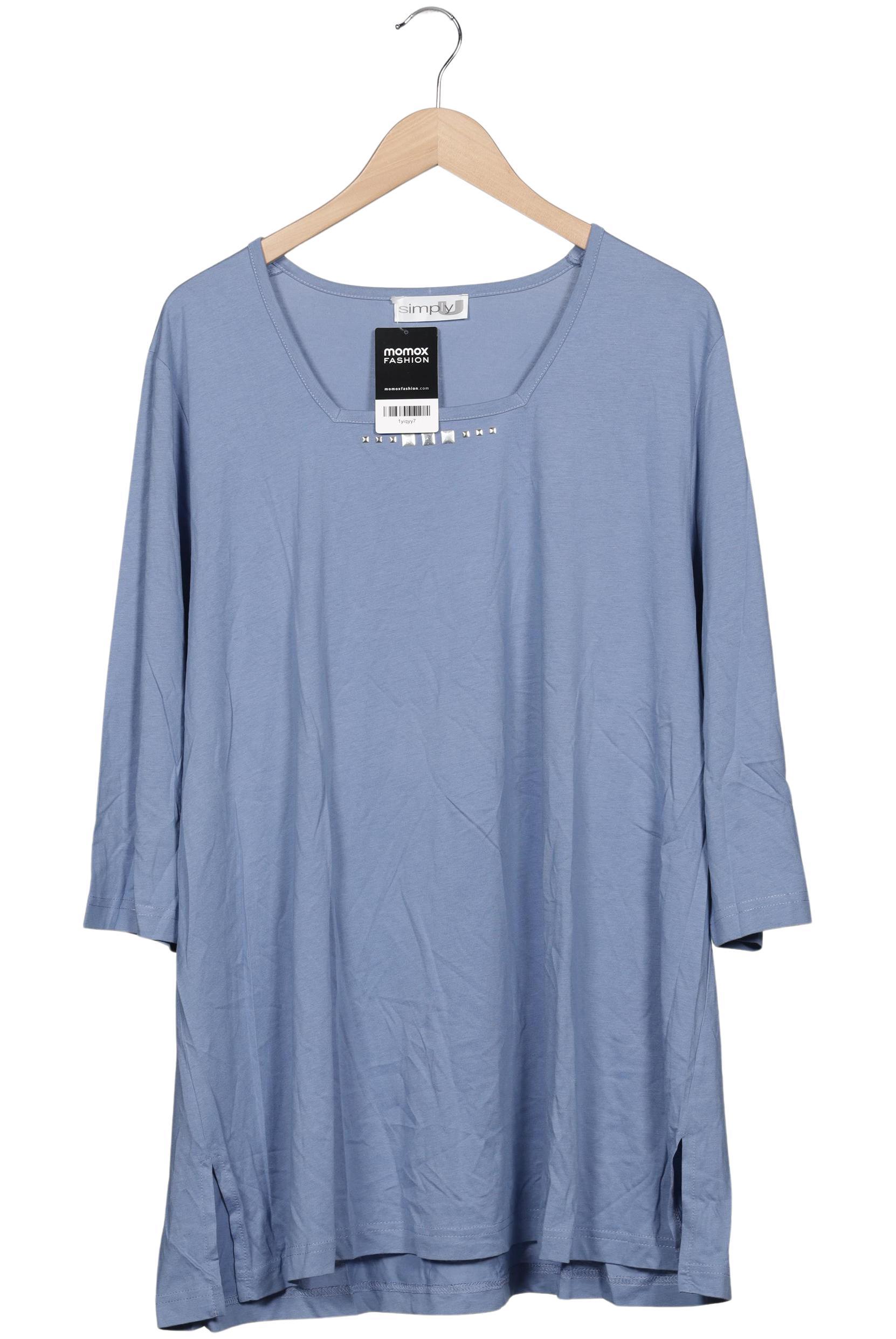 

Ulla Popken Damen Langarmshirt, hellblau, Gr. 50